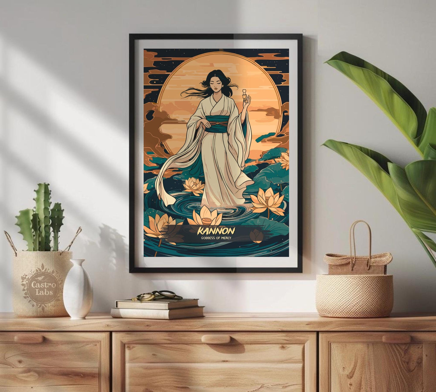 Kannon Poster, Japanese Mythology