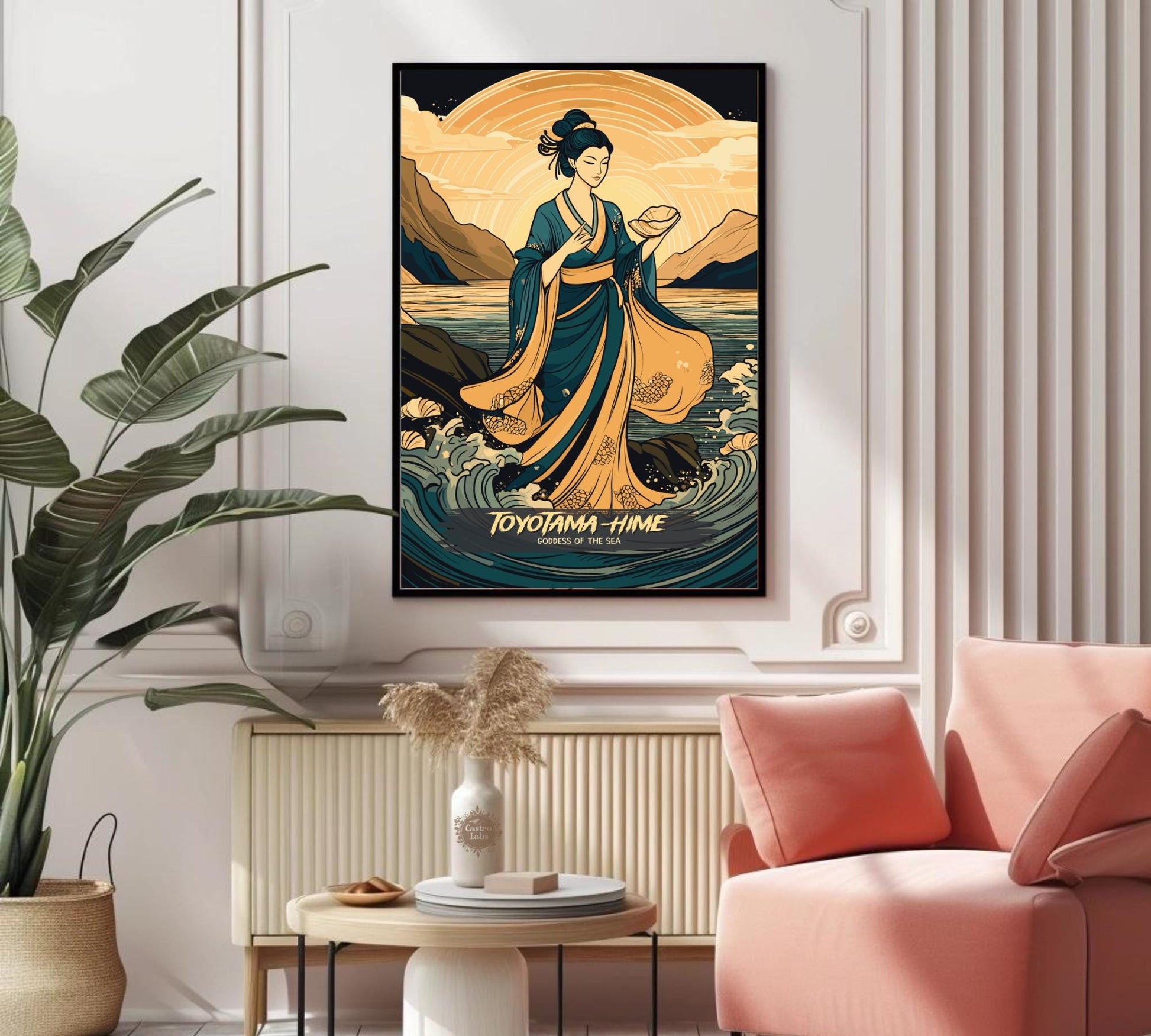 Toyotama-Hime Poster, Japanese Mythology