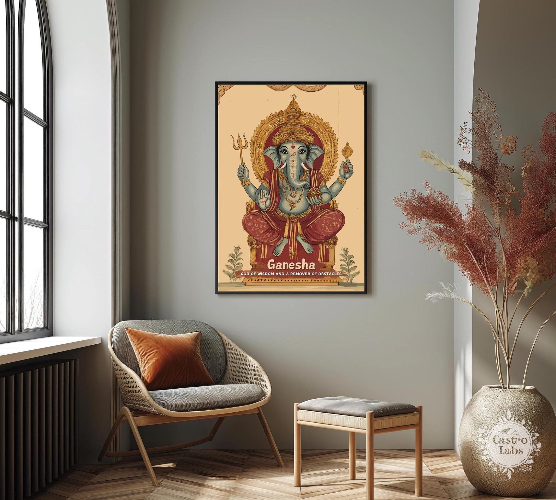 Ganesha Print - Hindu Mythology Poster