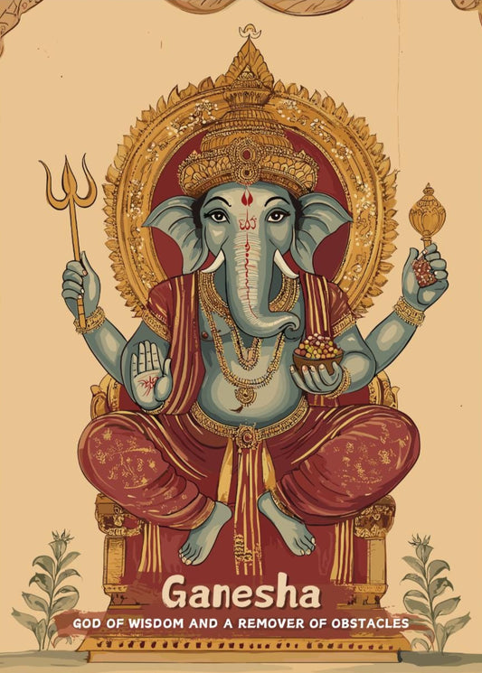 Ganesha Print - Hindu Mythology Poster