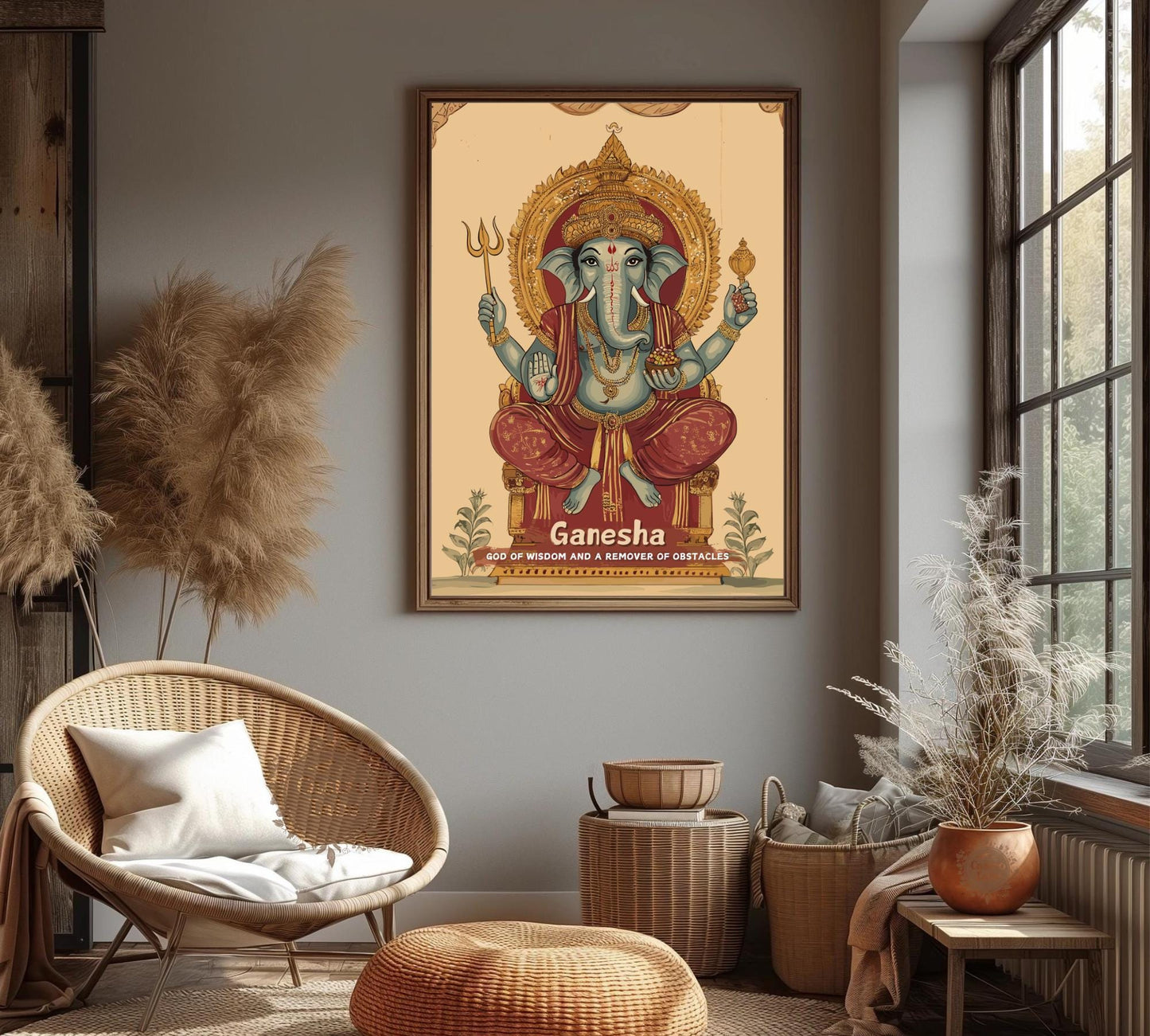 Ganesha Print - Hindu Mythology Poster