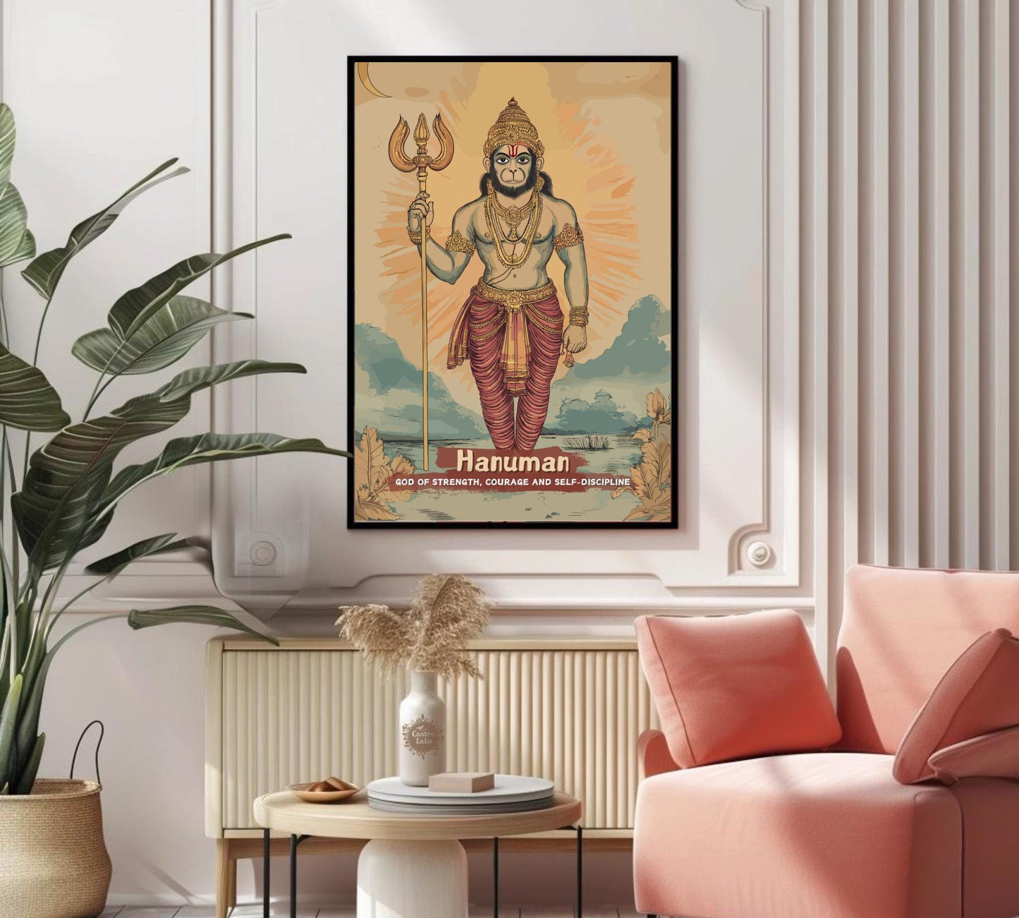 Hanuman Print - Hindu Mythology Poster