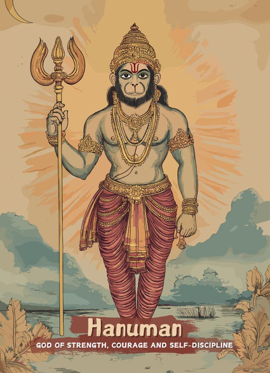 Hanuman Print - Hindu Mythology Poster