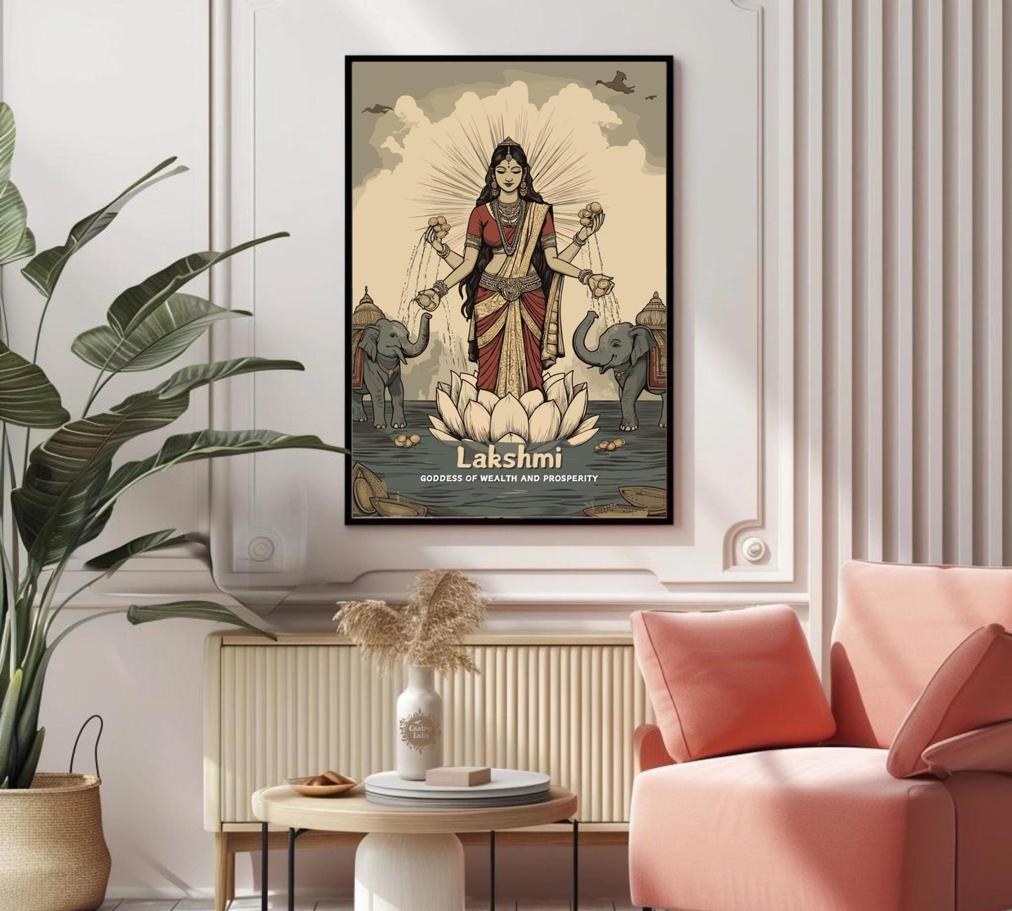 Lakshmi Print - Hindu Mythology Poster