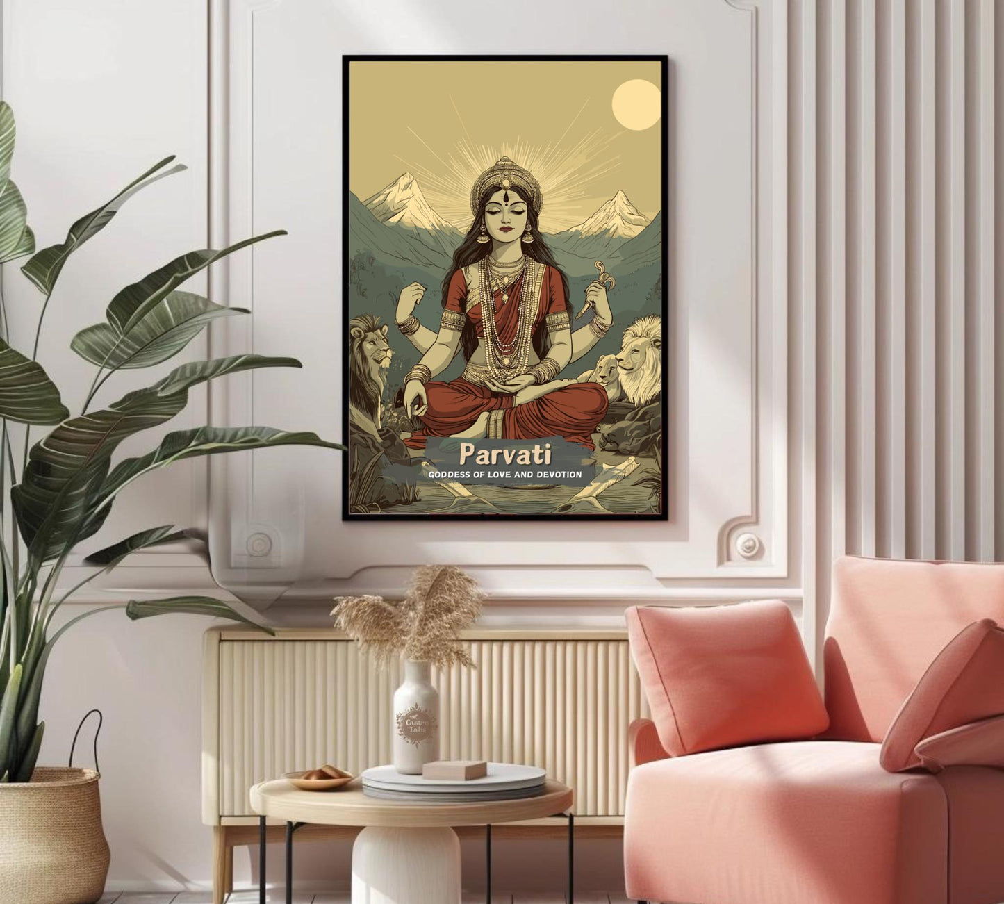 Parvati Print - Hindu Mythology Poster