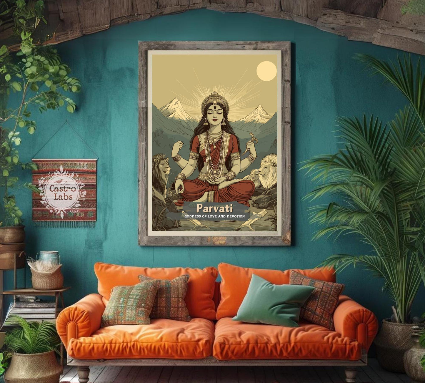 Parvati Print - Hindu Mythology Poster