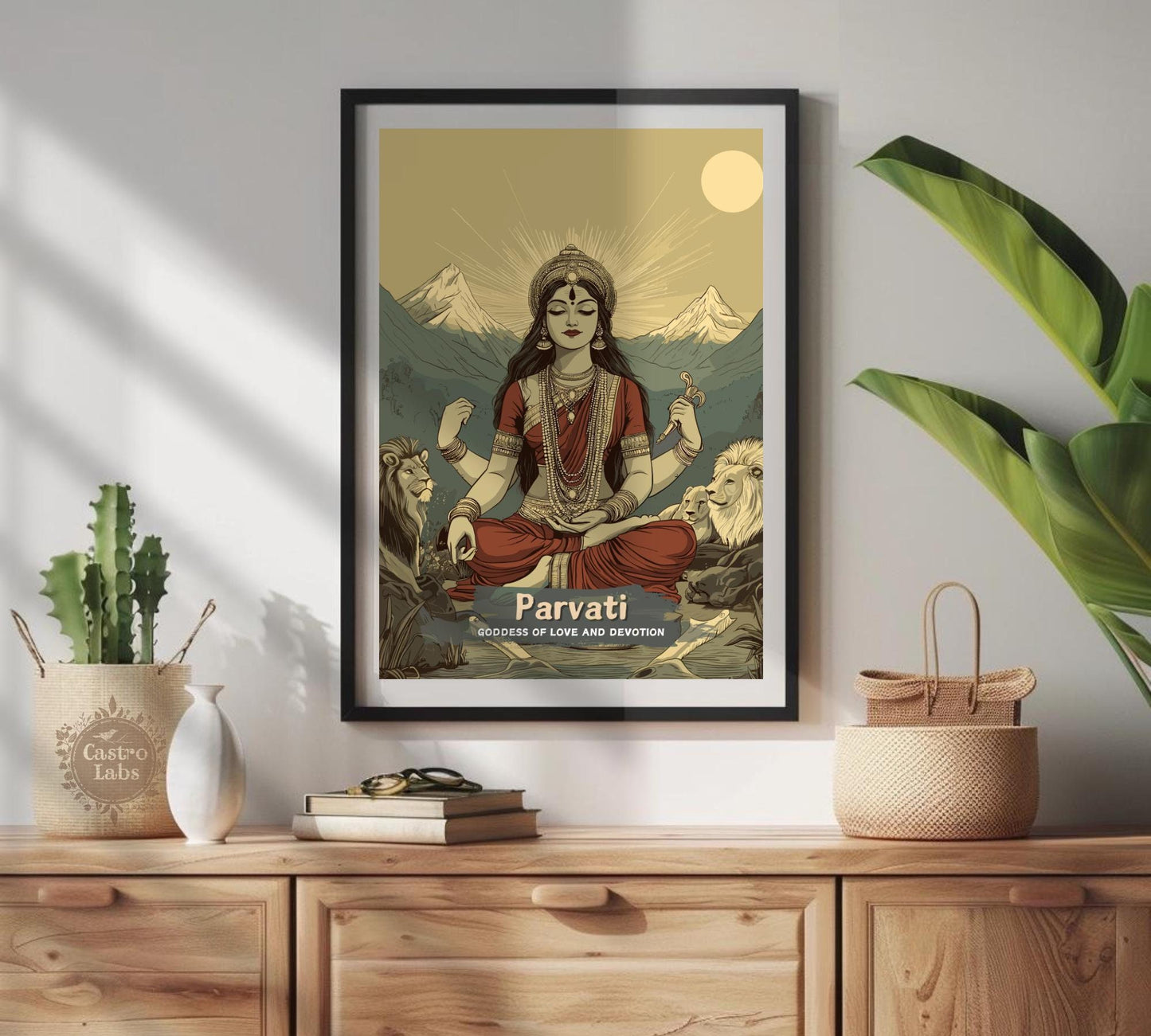 Parvati Print - Hindu Mythology Poster