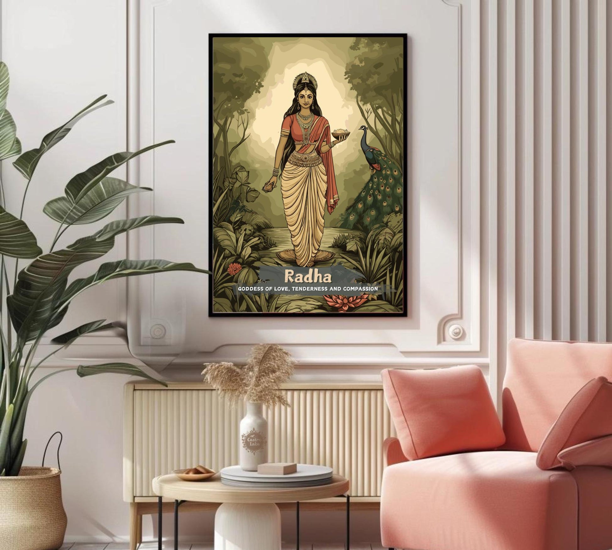 Radha Print - Hindu Mythology Poster