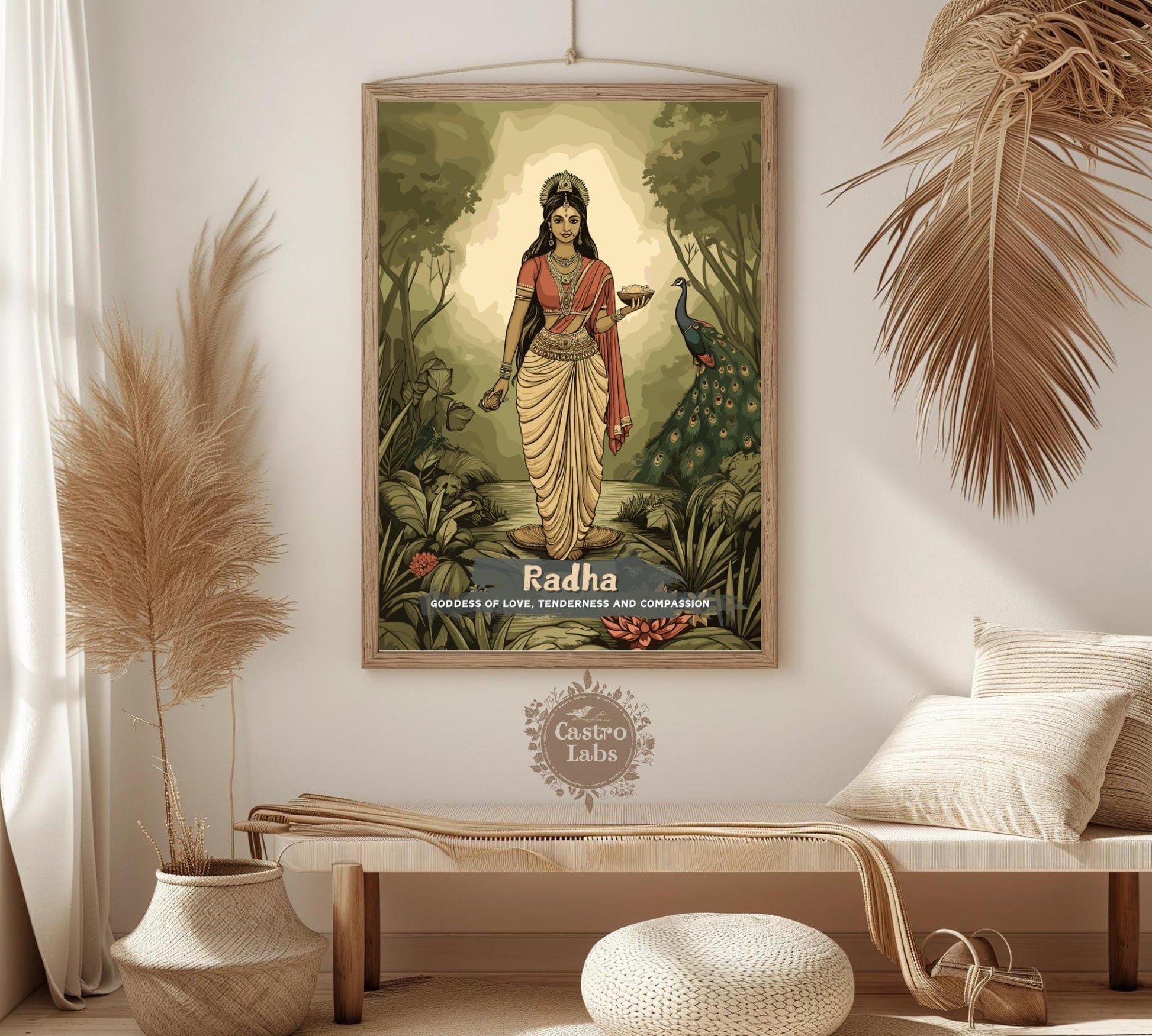 Radha Print - Hindu Mythology Poster