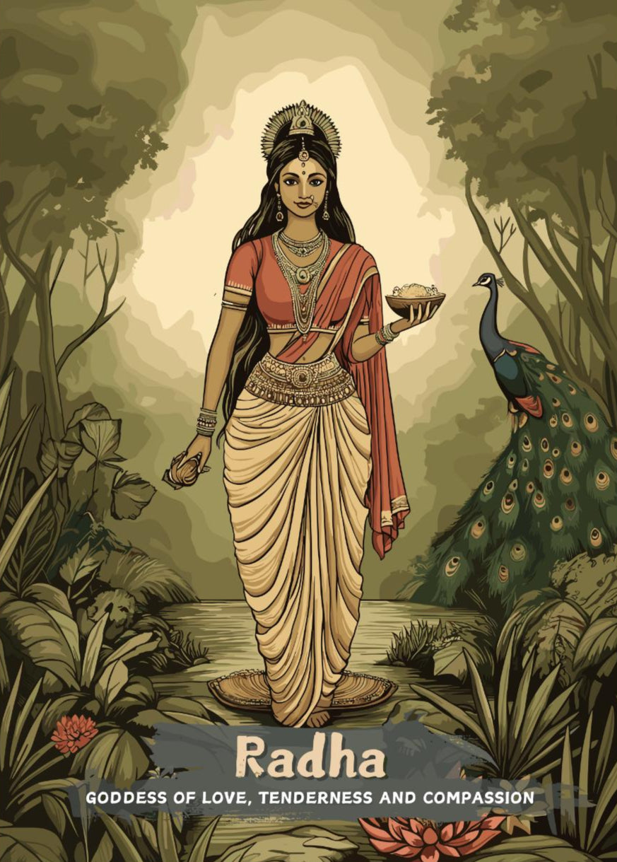 Radha Print - Hindu Mythology Poster