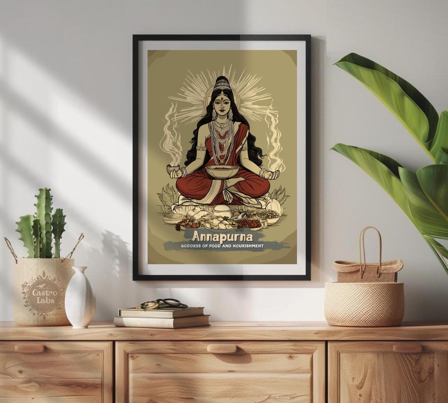 Annapurna Print - Hindu Mythology Poster