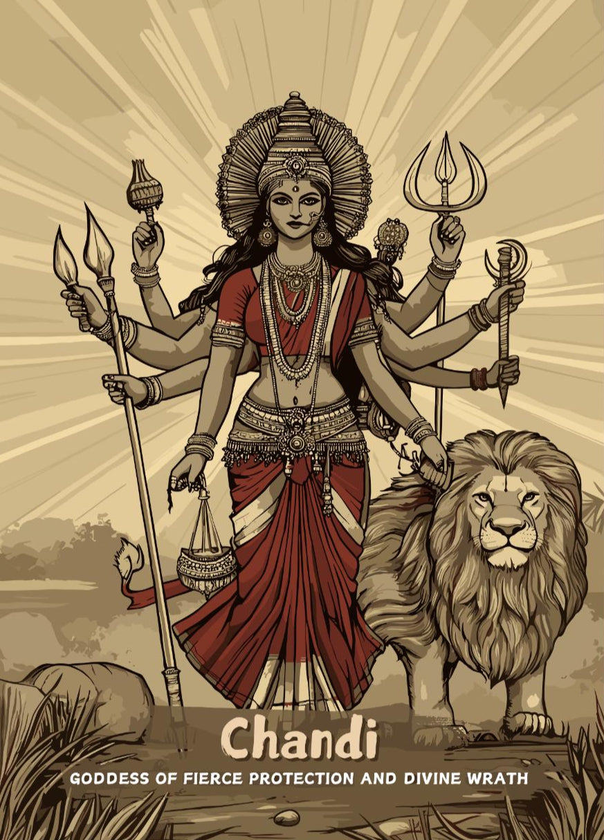 Chandi Print - Hindu Mythology Poster