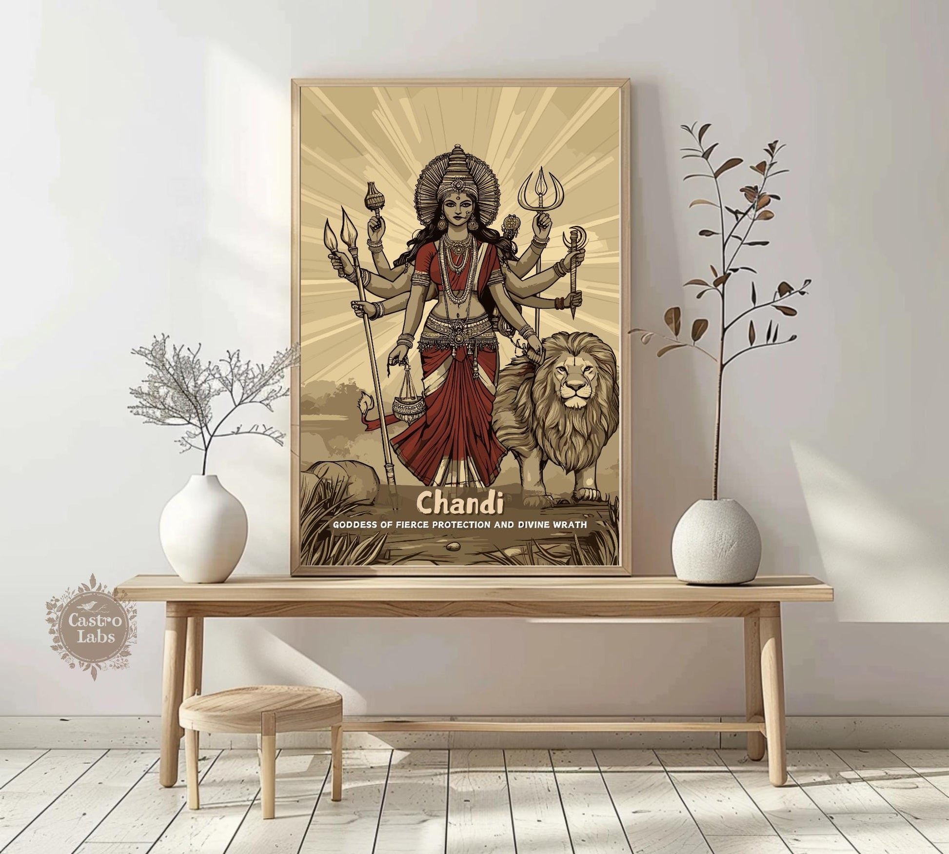 Chandi Print - Hindu Mythology Poster