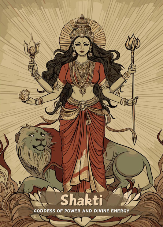 Shakti Print - Hindu Mythology Poster