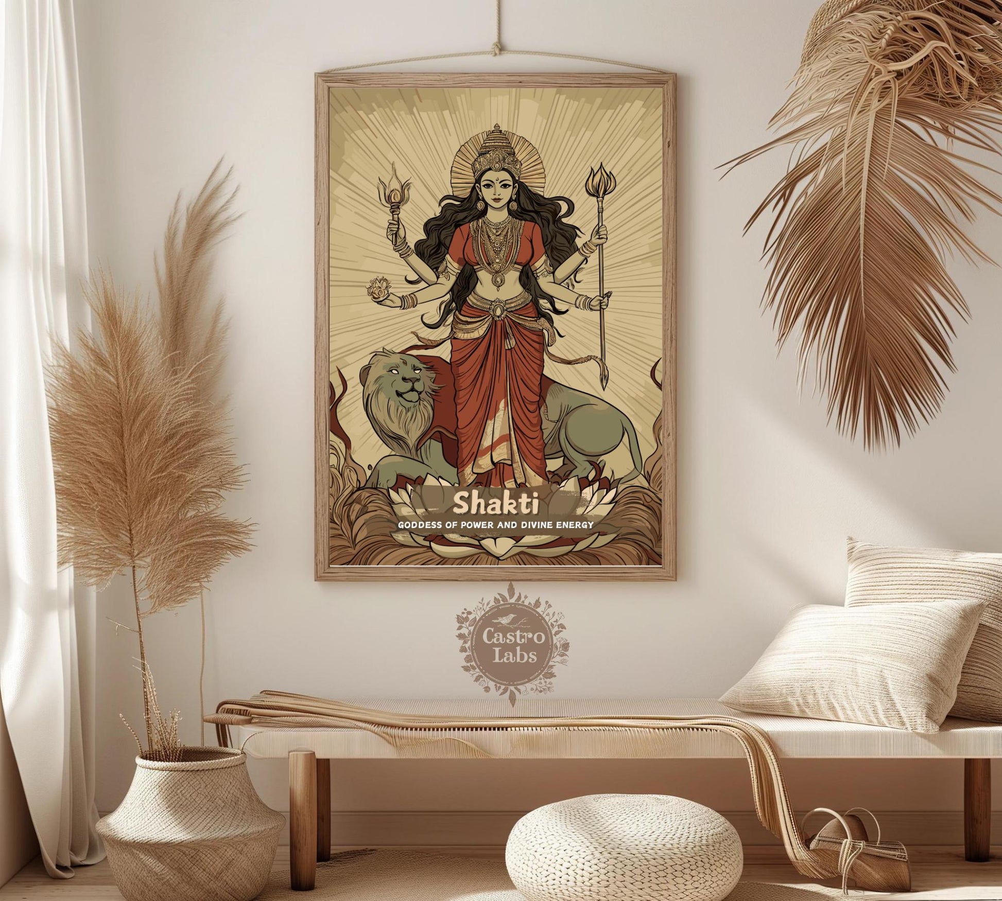 Shakti Print - Hindu Mythology Poster