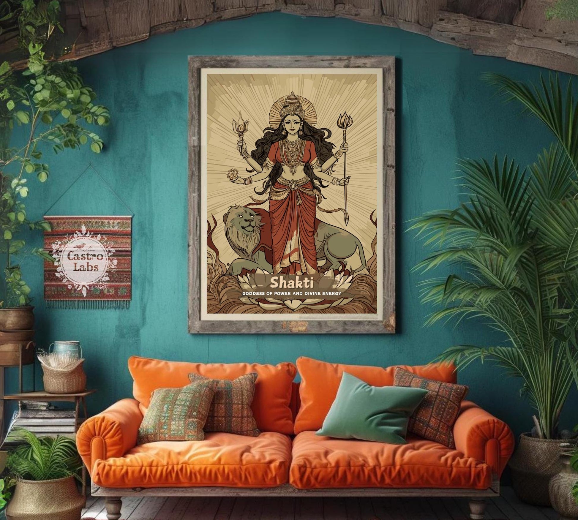 Shakti Print - Hindu Mythology Poster