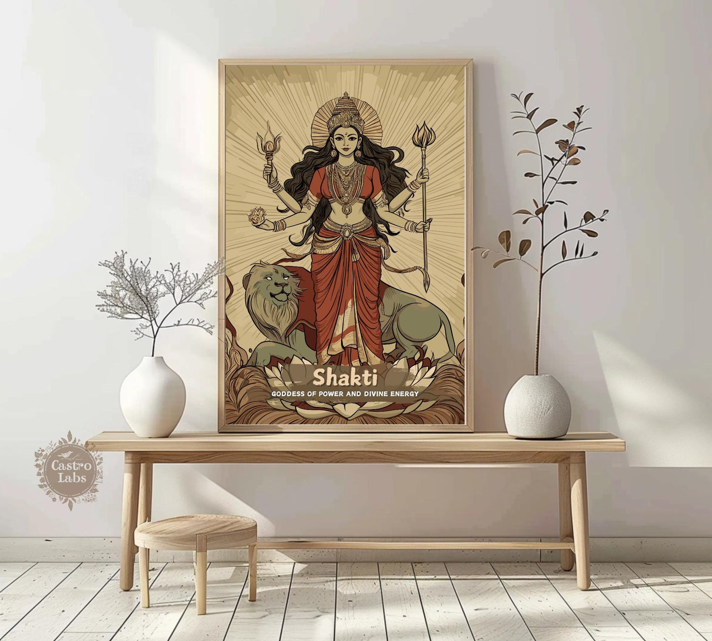 Shakti Print - Hindu Mythology Poster