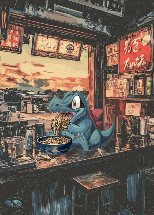 Totodile Ramen Series Poster