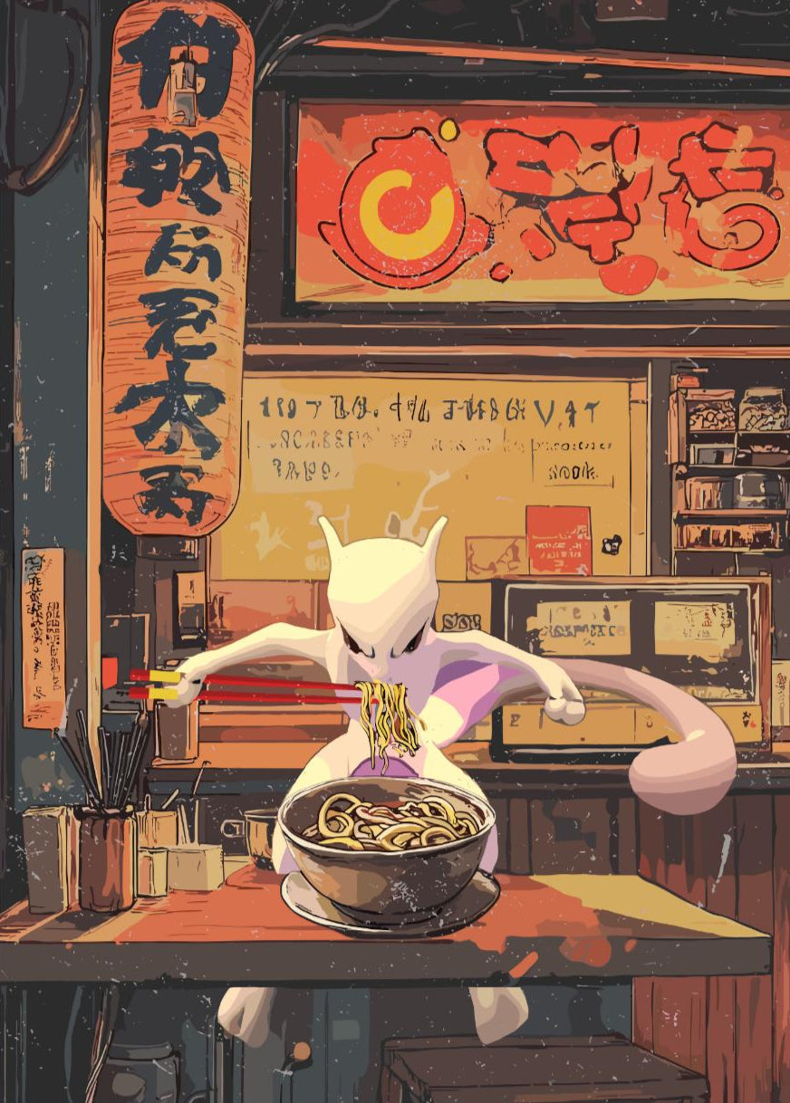 Mewtwo Ramen Series Poster