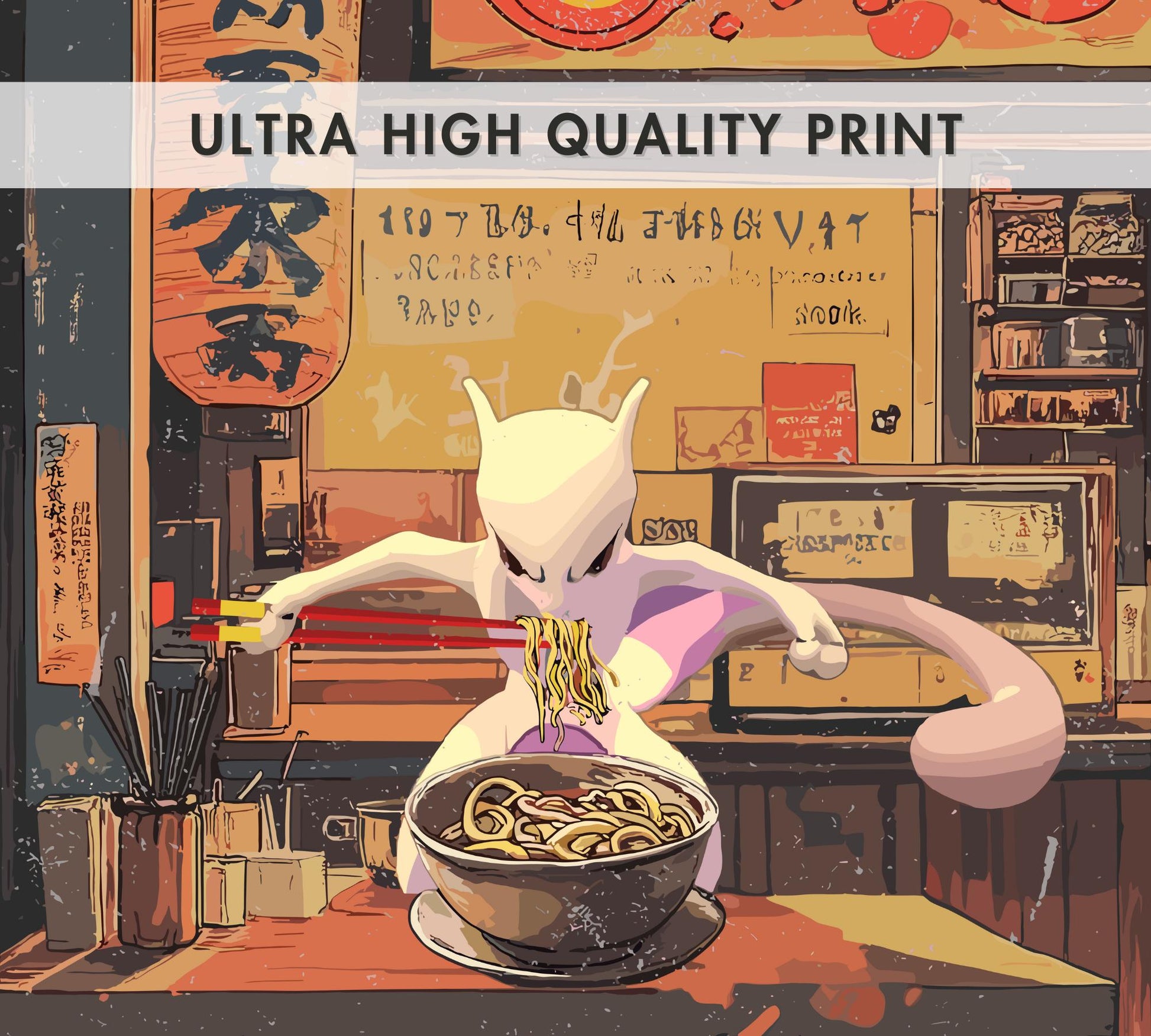 Mewtwo Ramen Series Poster