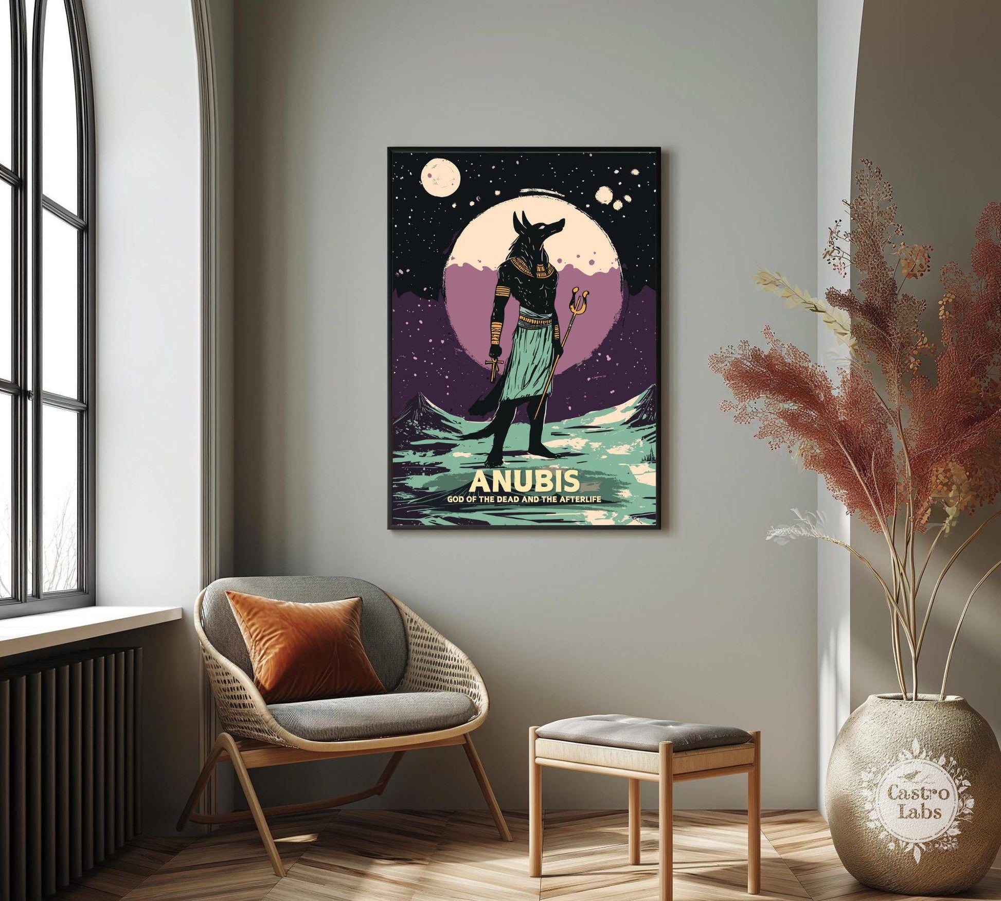 Anubis Poster, Egyptian God Anubis