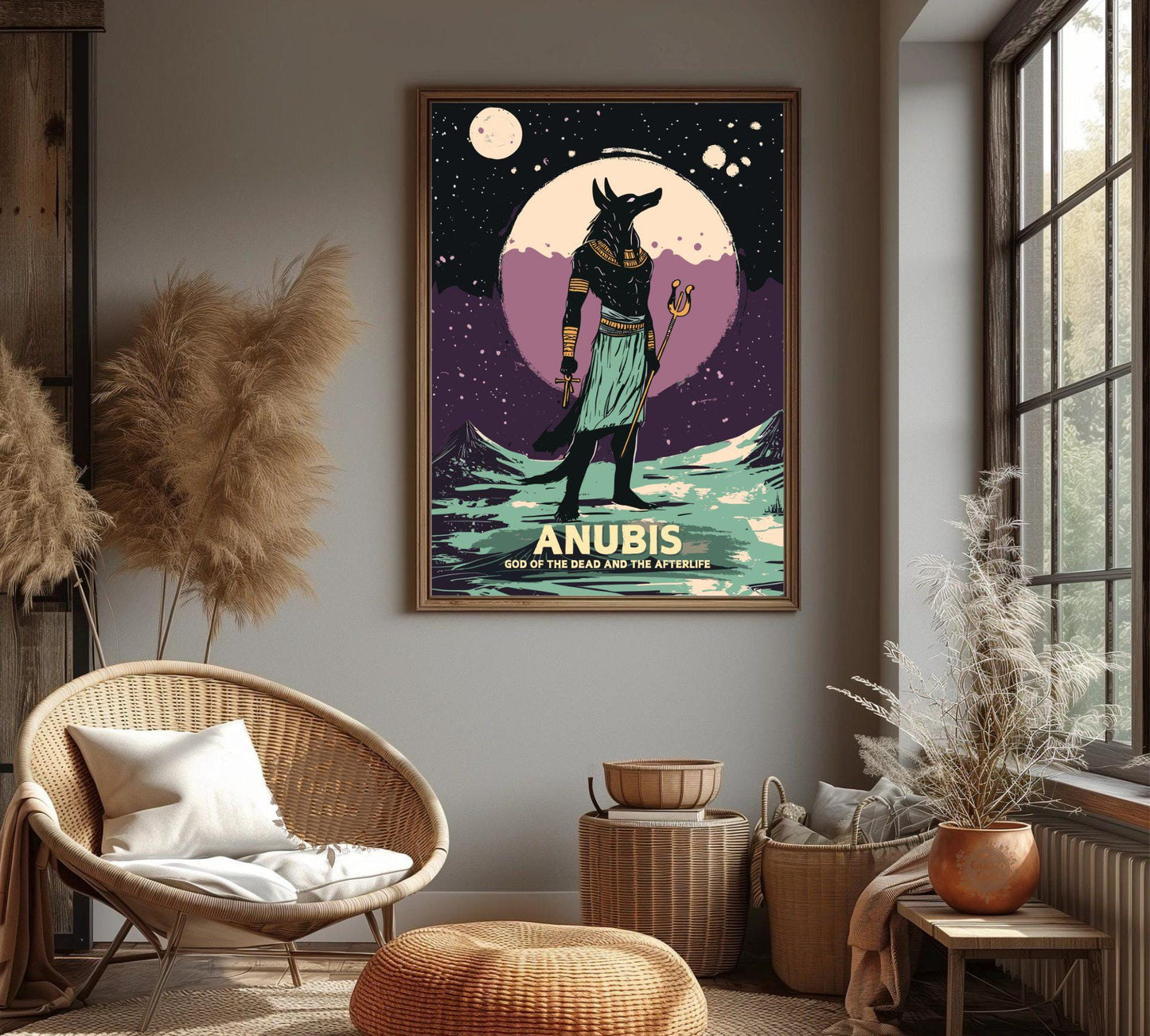 Anubis Poster, Egyptian God Anubis