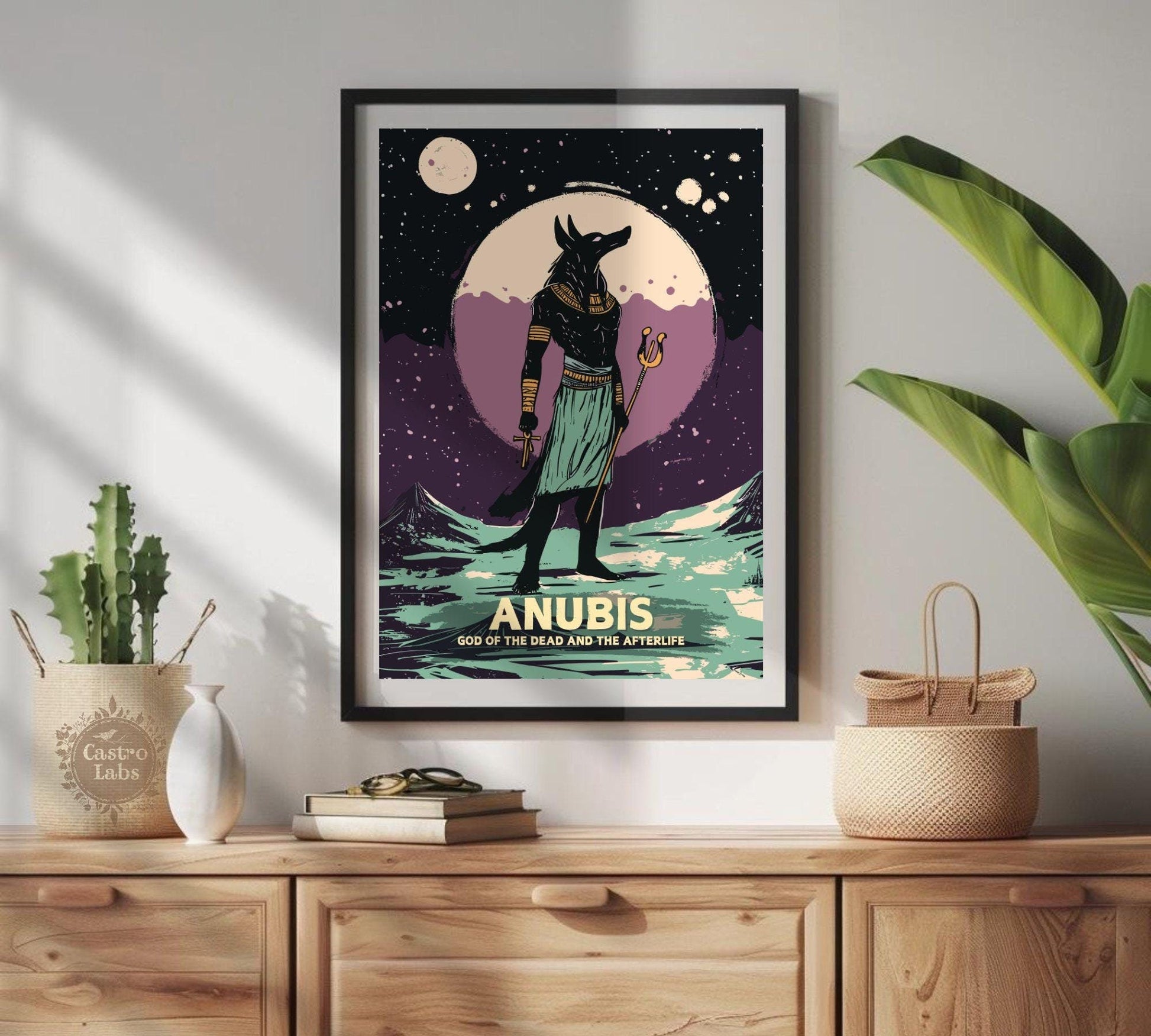 Anubis Poster, Egyptian God Anubis