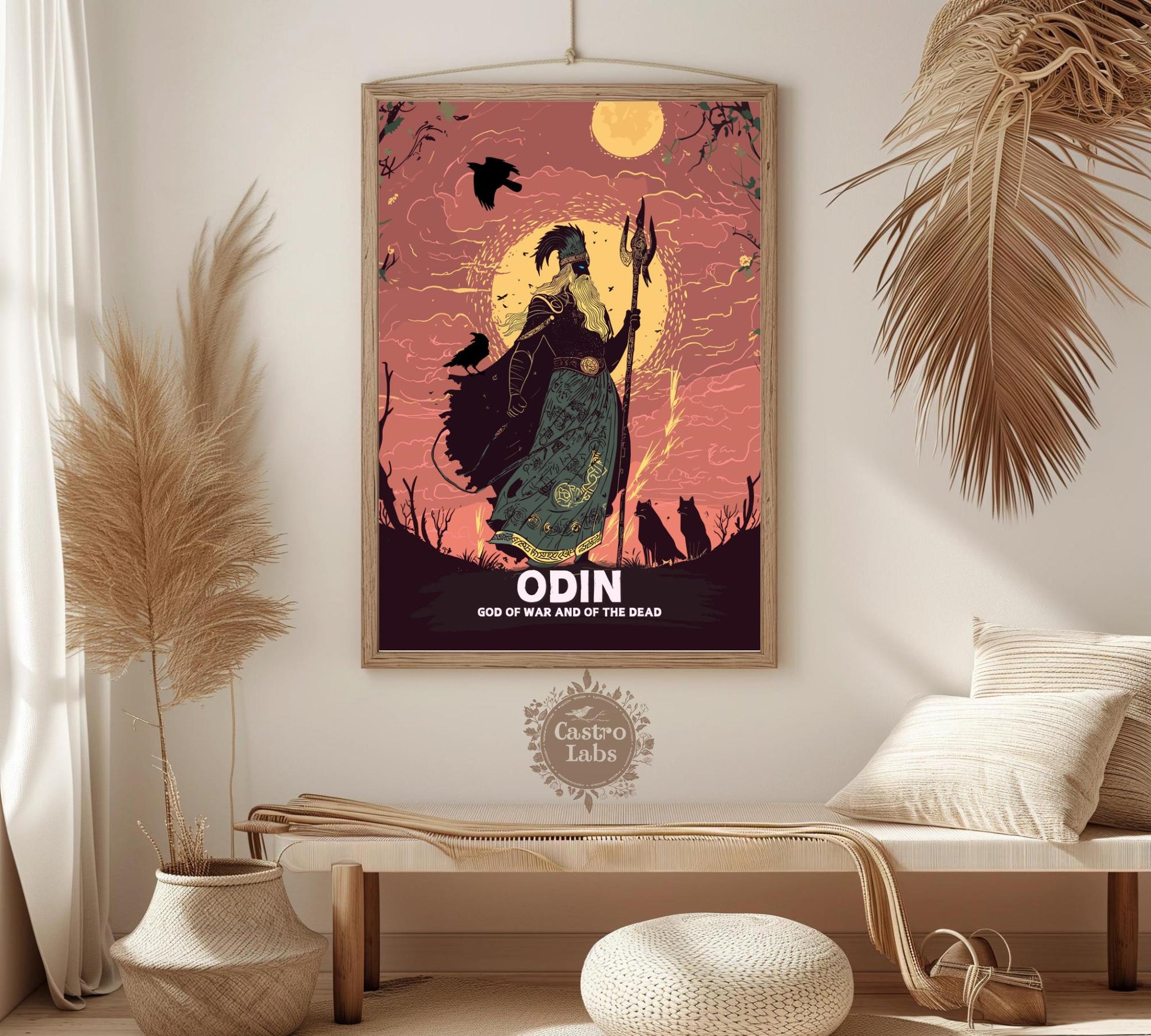 Odin God Poster