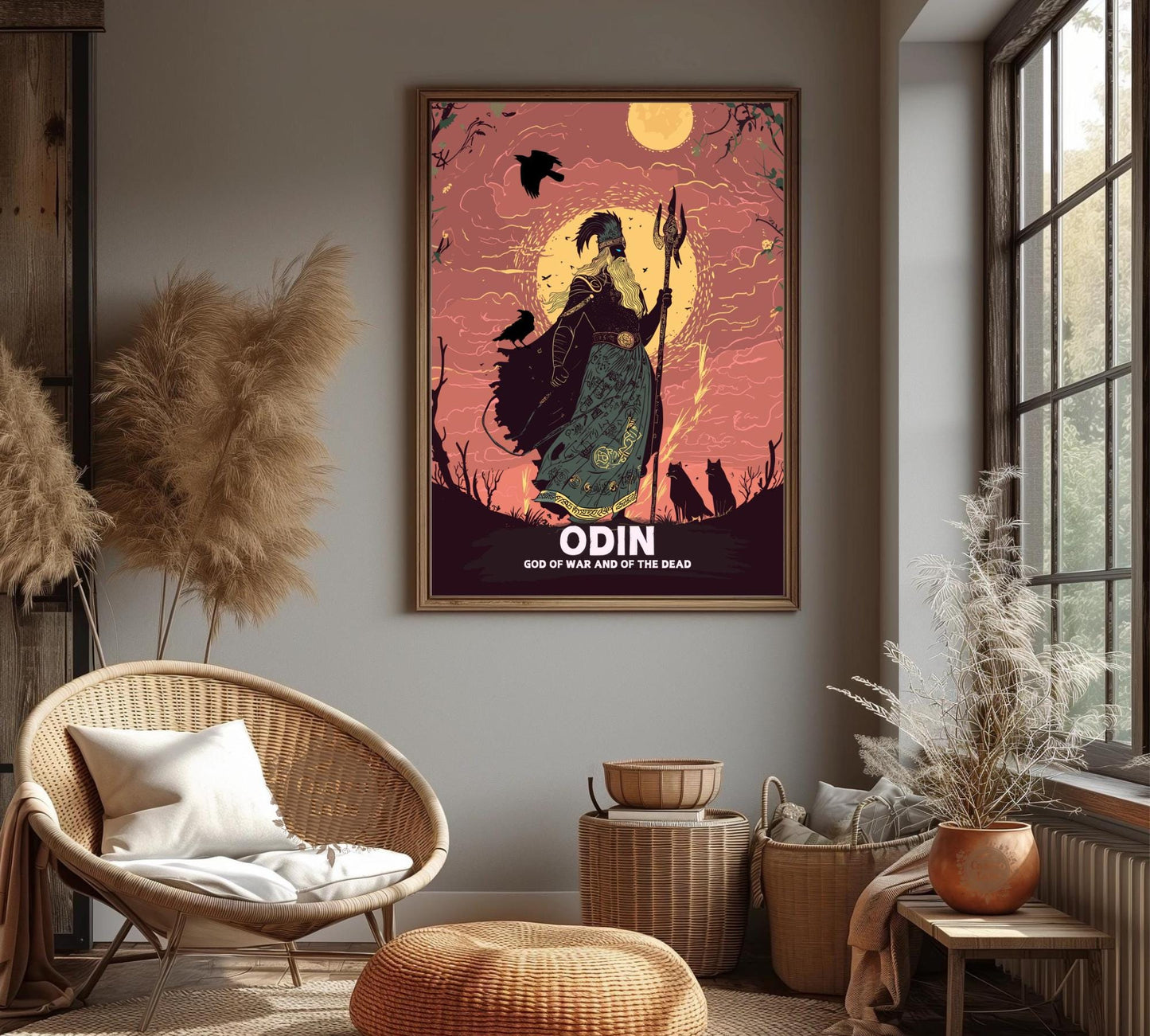 Odin God Poster