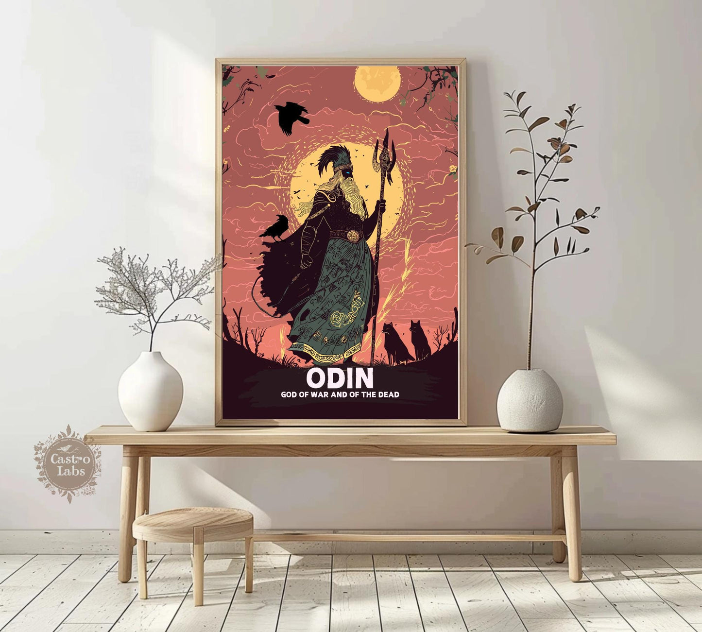 Odin God Poster