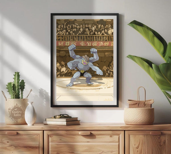 Machamp - Japanese Style Pokémon Fan Art – Brighton Posters