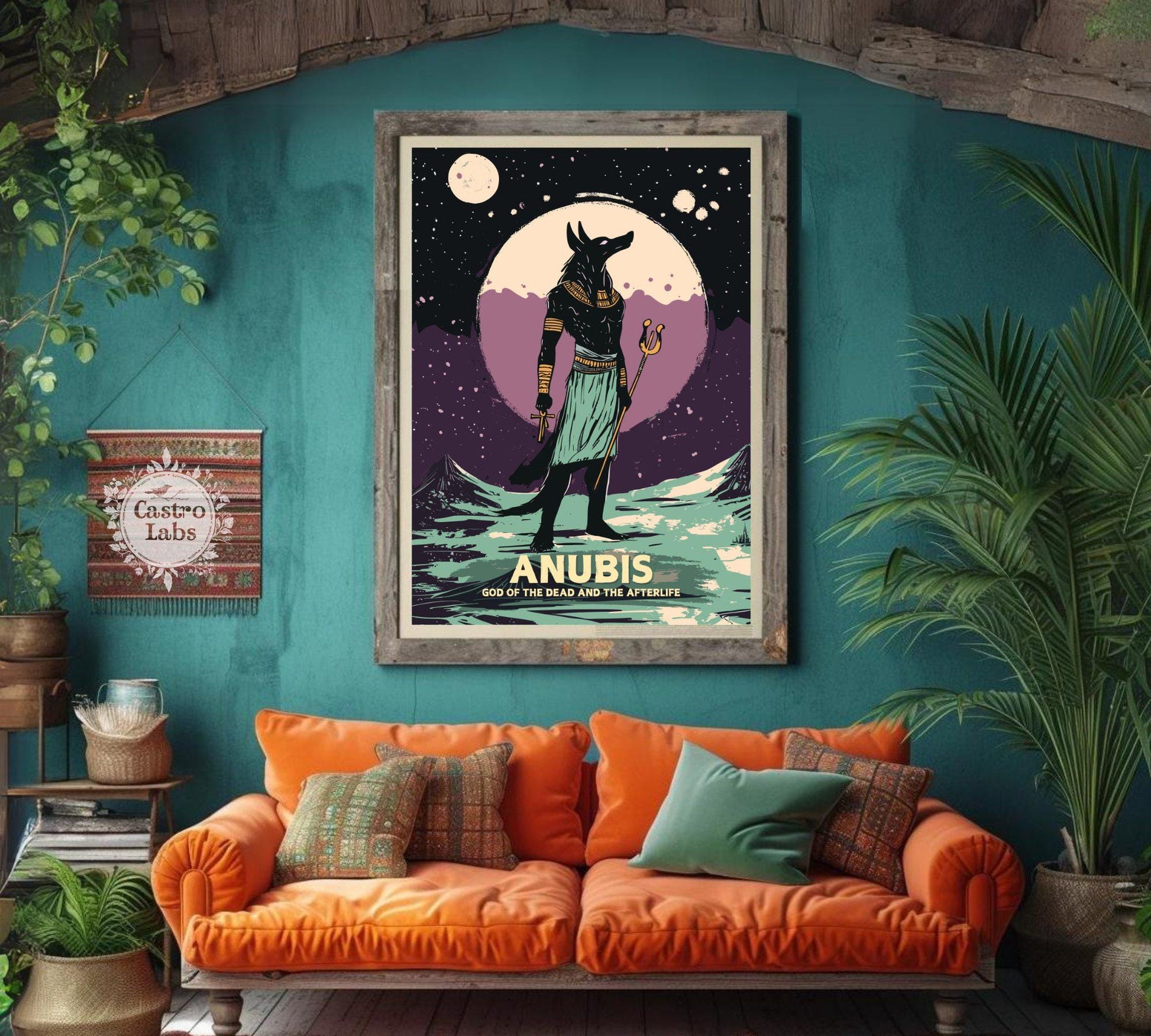 Anubis Poster, Egyptian God Anubis