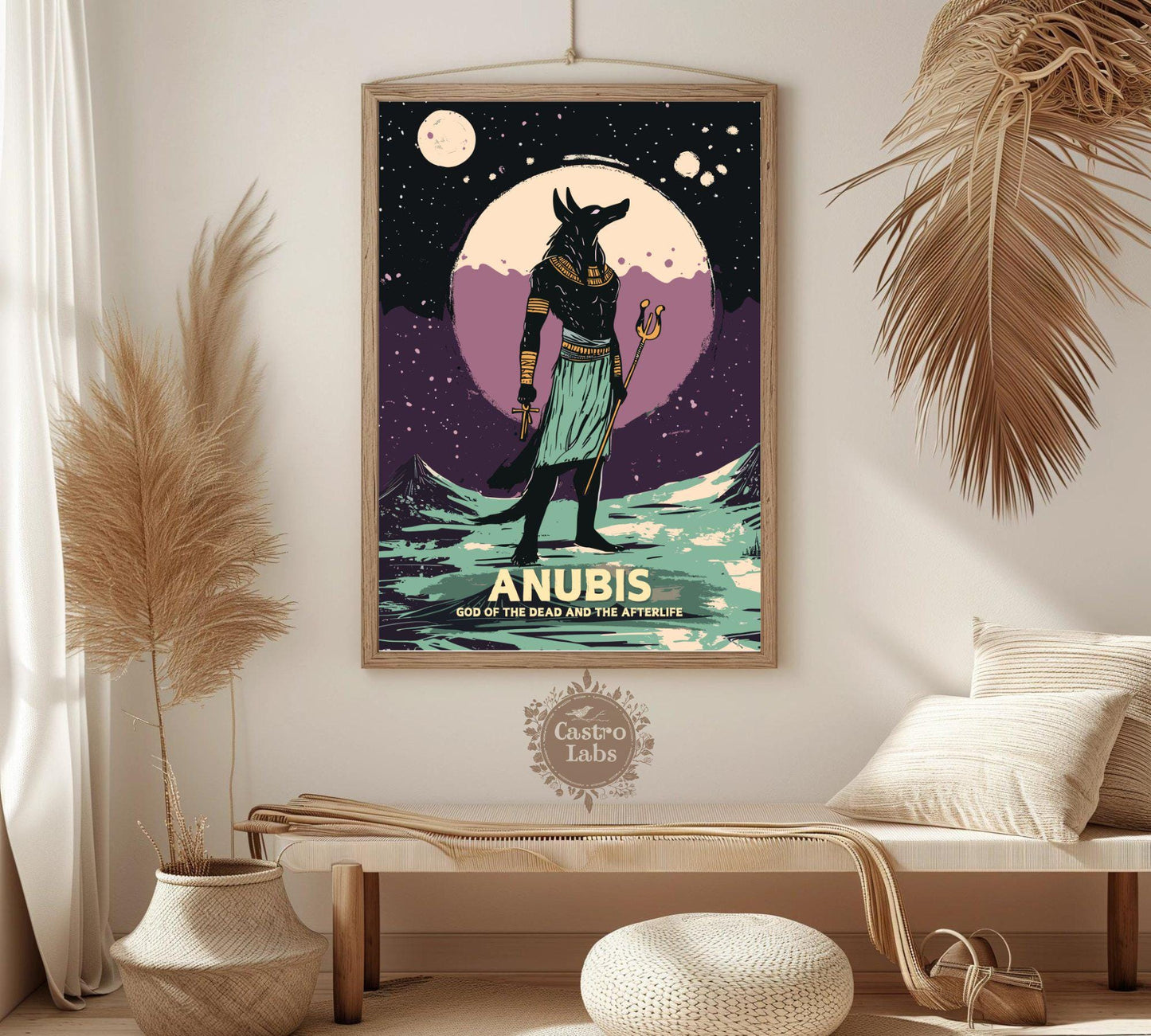 Anubis Poster, Egyptian God Anubis