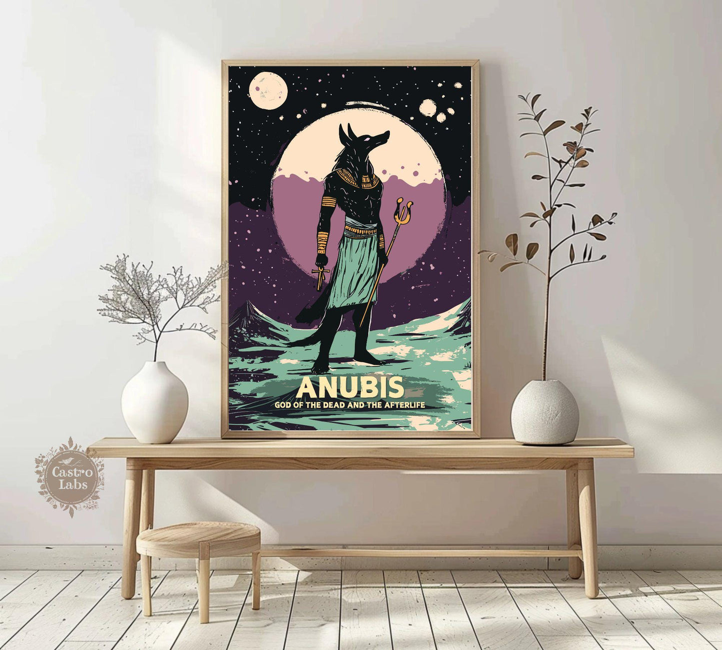 Anubis Poster, Egyptian God Anubis