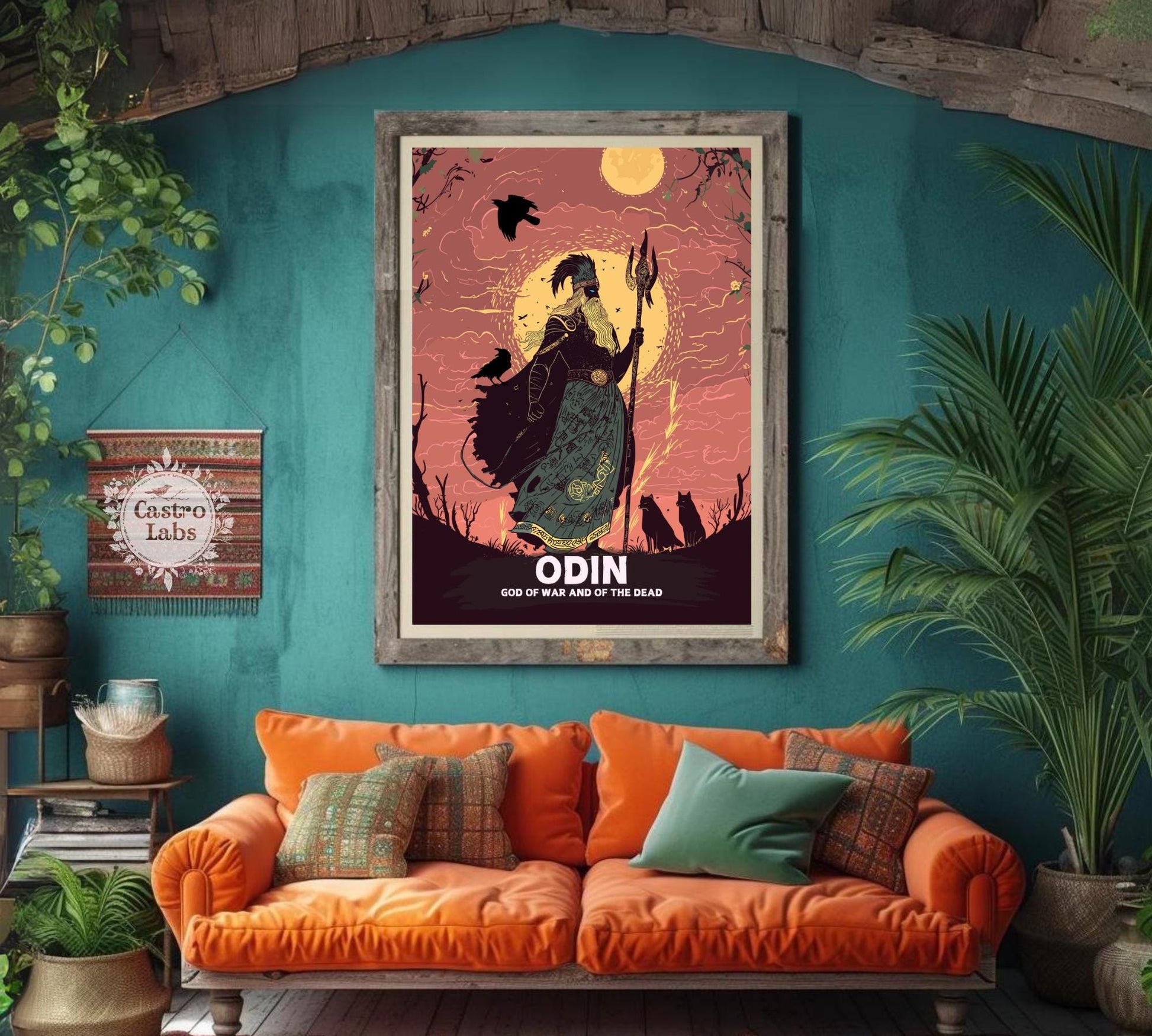 Odin God Poster