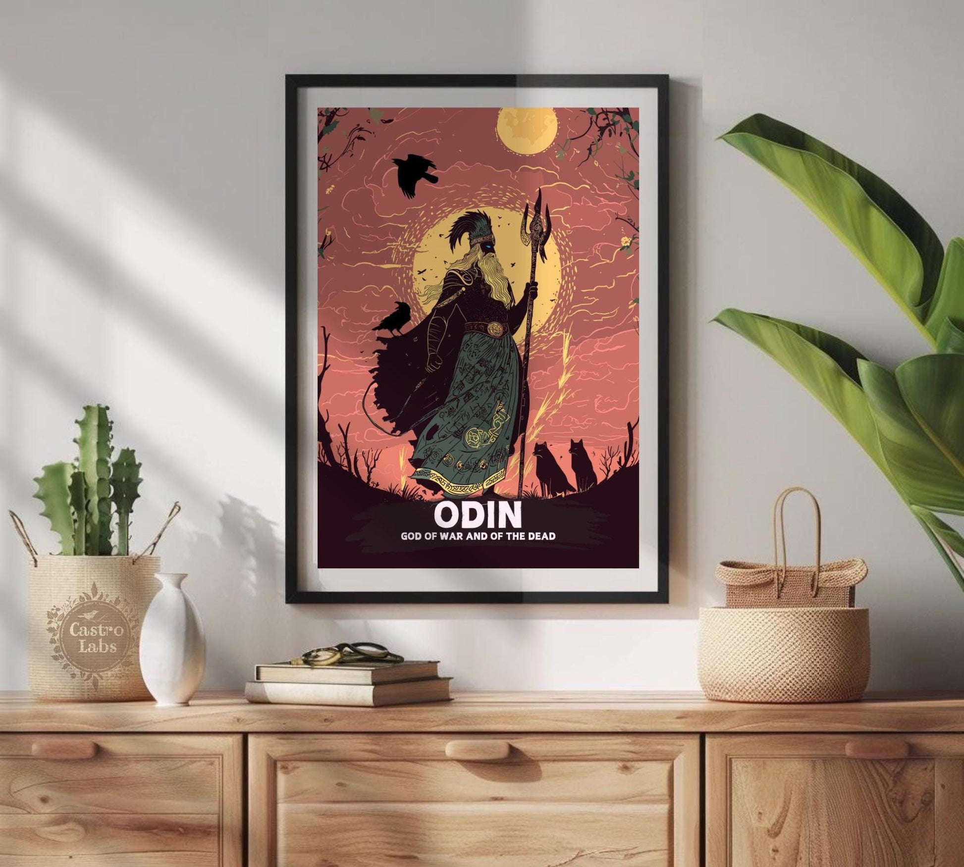 Odin God Poster