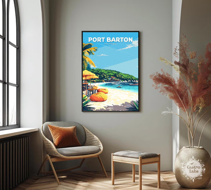 Port Barton Poster, Port Barton Travel Poster, Port Barton Artwork, Home Décor, Philippines Poster, Philippines Wall Art, Palawan