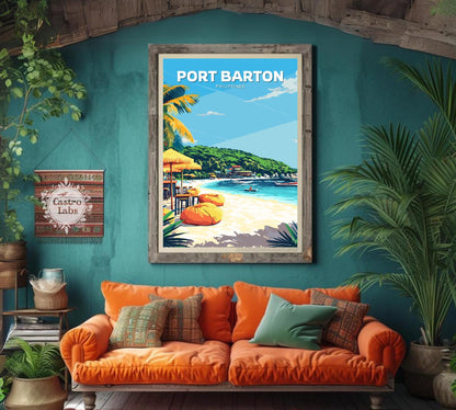 Port Barton Poster, Port Barton Travel Poster, Port Barton Artwork, Home Décor, Philippines Poster, Philippines Wall Art, Palawan