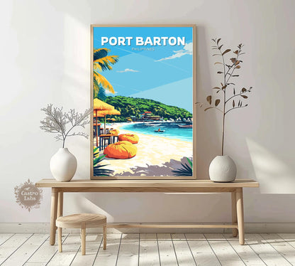 Port Barton Poster, Port Barton Travel Poster, Port Barton Artwork, Home Décor, Philippines Poster, Philippines Wall Art, Palawan