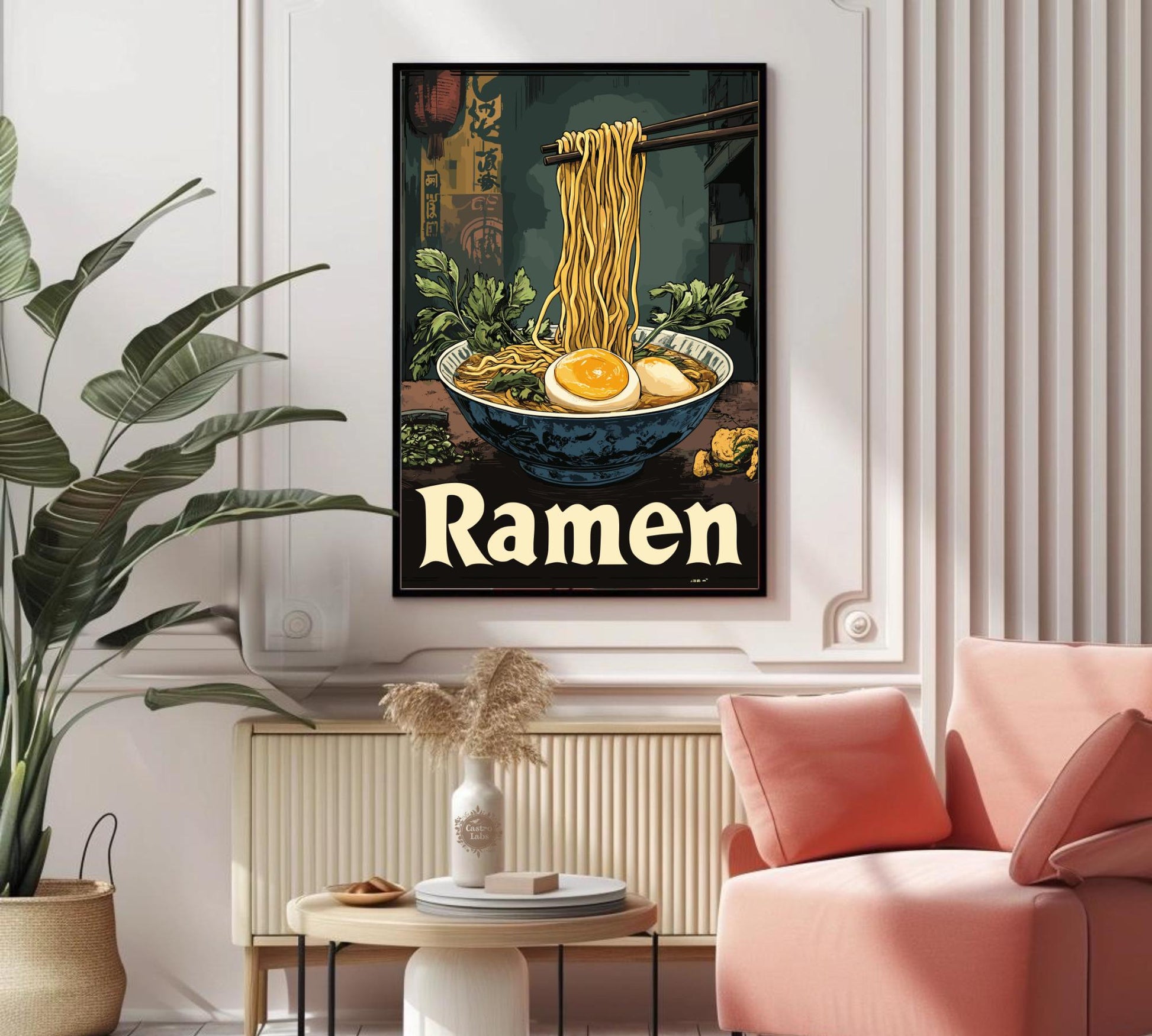 Ramen Print,  Ramen Poster, Noodles Poster, Ramen Noodles Poster, Home Décor, Spicy Noodles Art, Cup Ramen Print, Ramen Bowl Poster