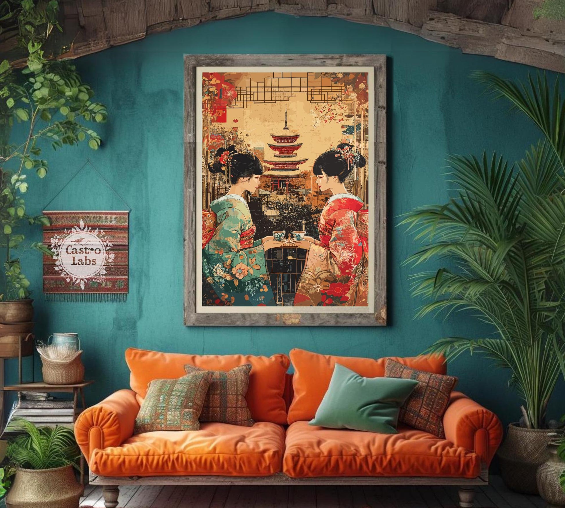 Japanese Tea Ceremony Print, Tea Ceremony Japan Print, Chado Print, Chanoyu Print, Home Décor, Matcha Tea Print, Zen Tea Ceremony Poster