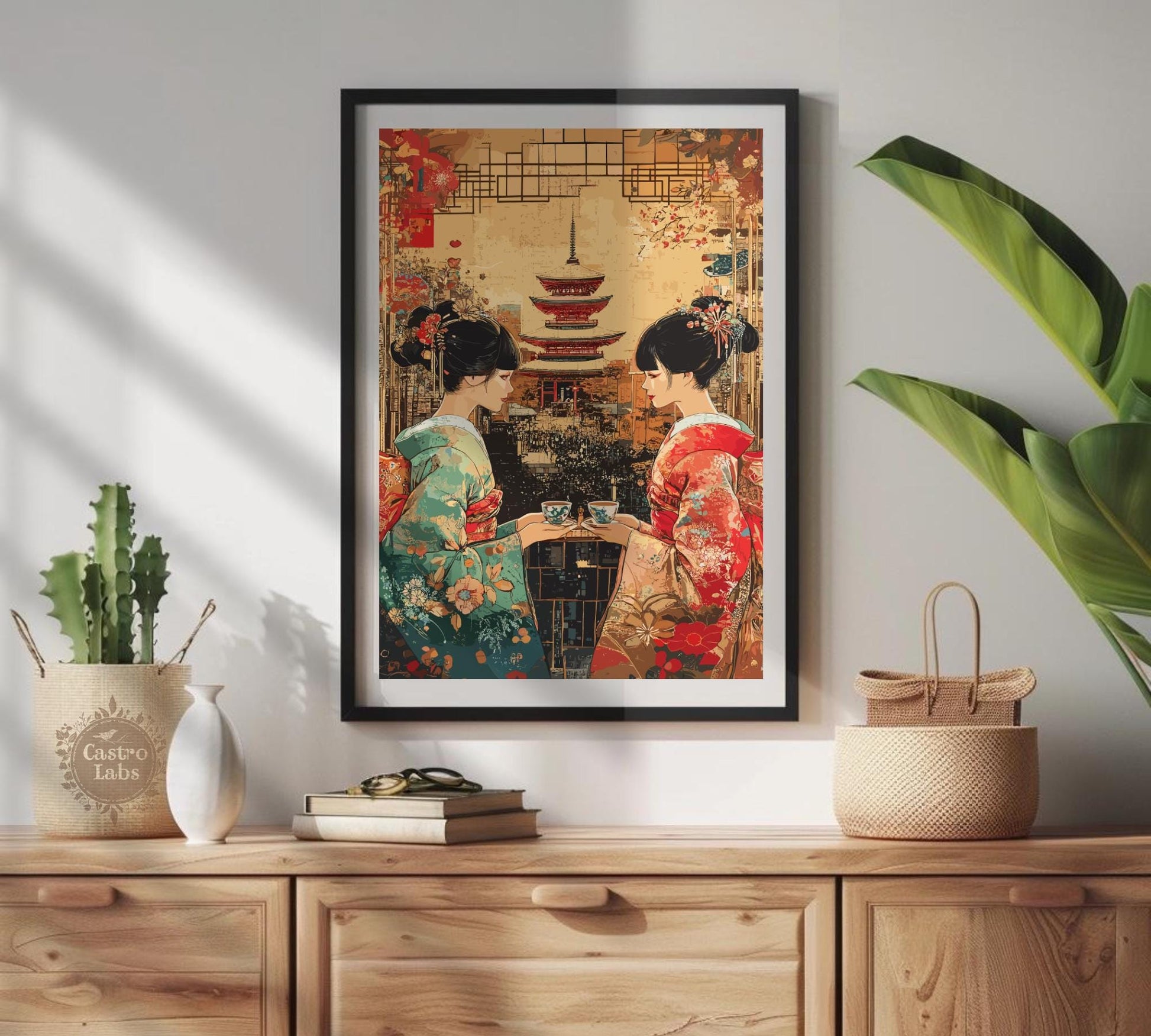 Japanese Tea Ceremony Print, Tea Ceremony Japan Print, Chado Print, Chanoyu Print, Home Décor, Matcha Tea Print, Zen Tea Ceremony Poster