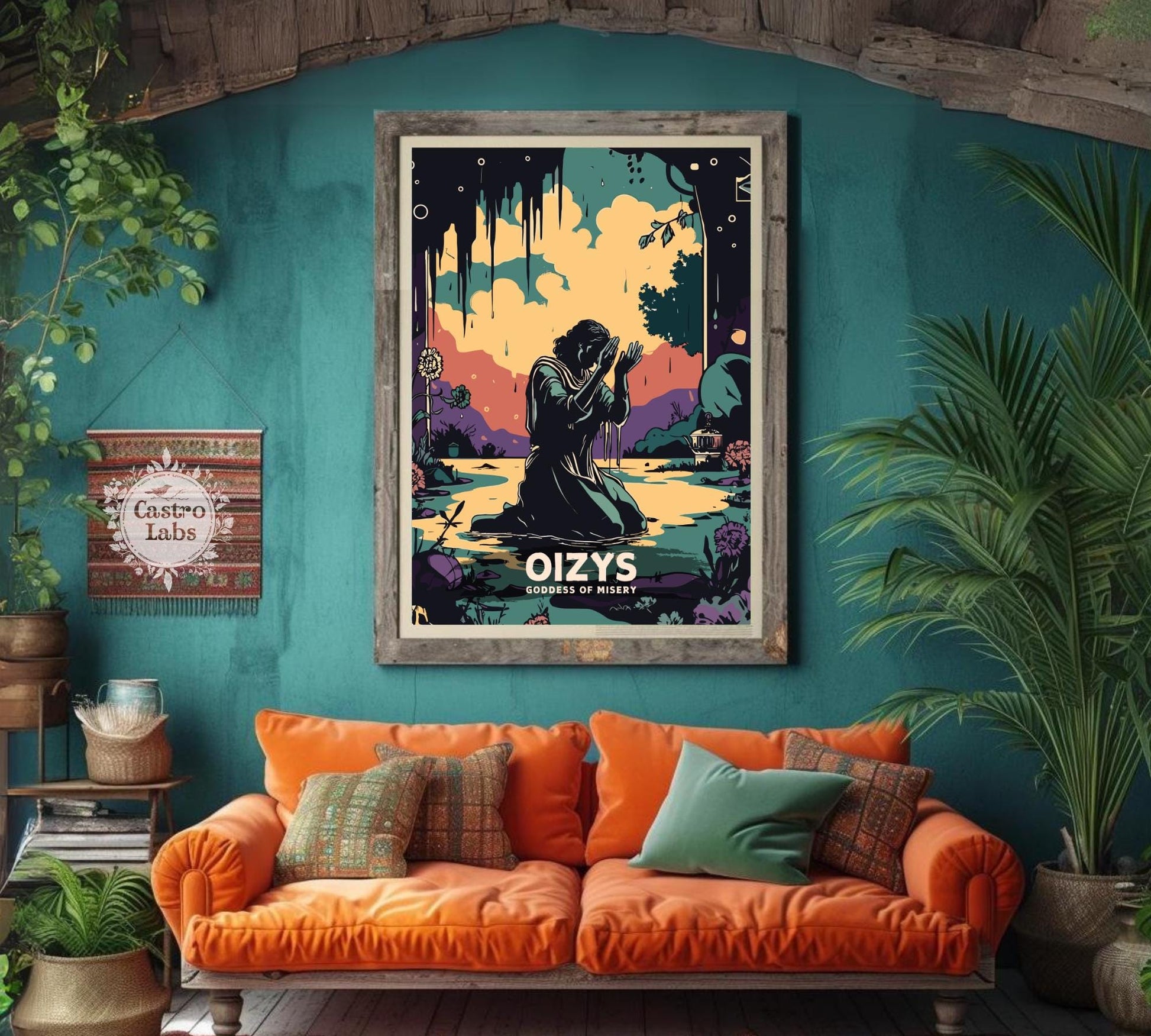 Oizys Goddess, Goddess of misery, Fineart, Greek Mythology Oizys Print, Greek Goddess, Ancient Greek Art
