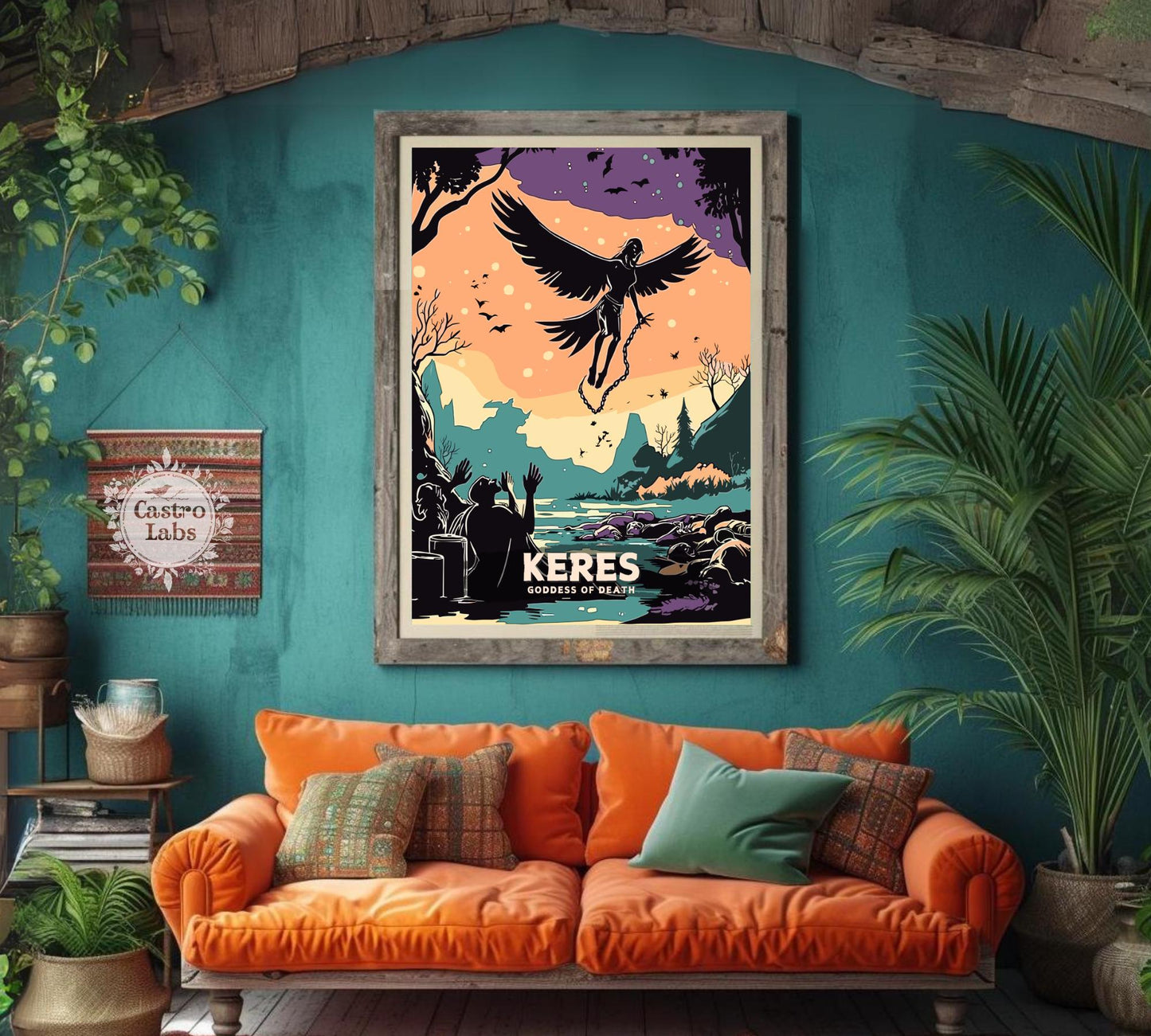Keres Goddess, Goddess of Death, Fineart, Greek Mythology Keres Print, Greek Goddess, Ancient Greek Art