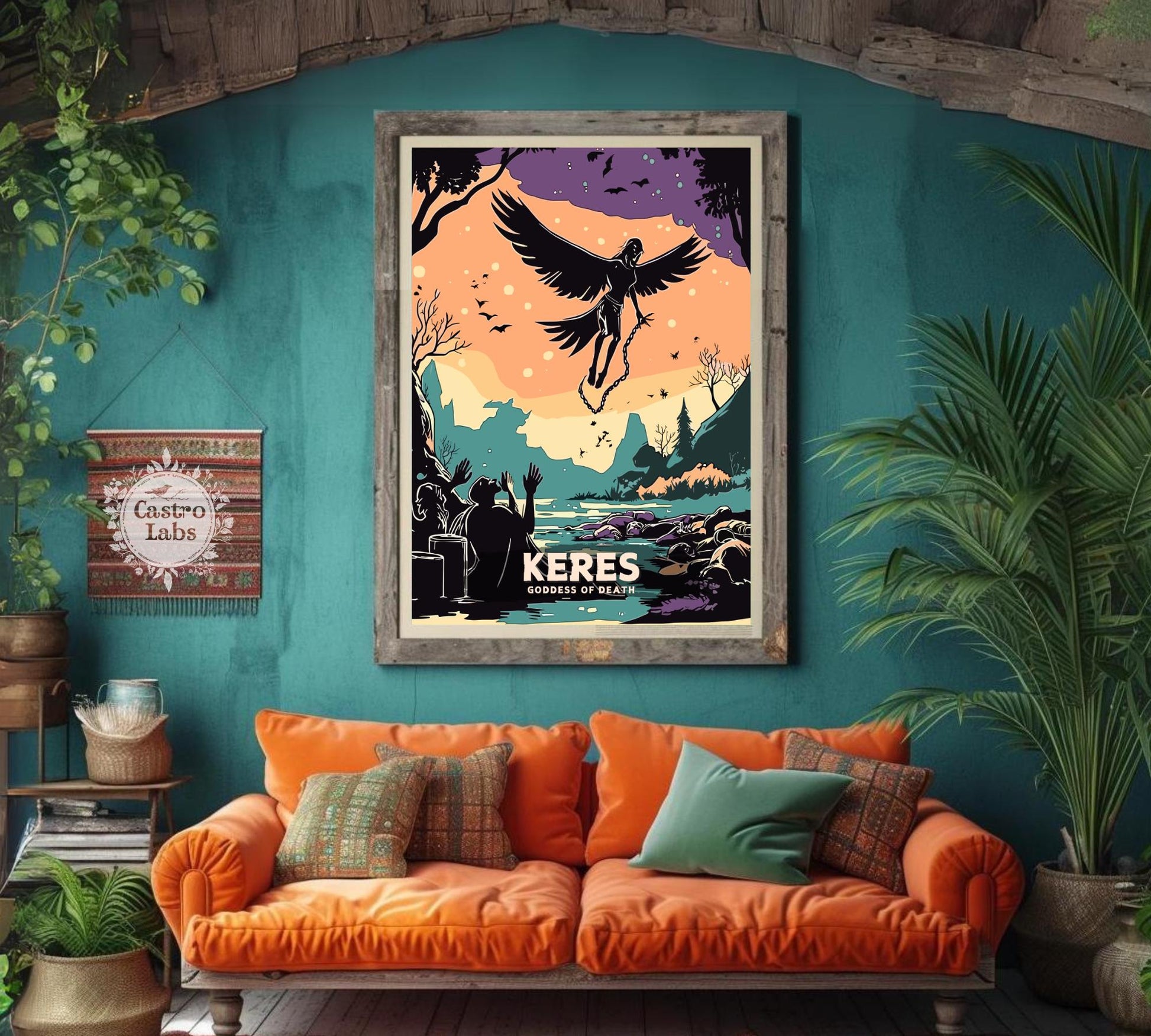 Keres Goddess, Goddess of Death, Fineart, Greek Mythology Keres Print, Greek Goddess, Ancient Greek Art