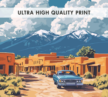 Taos Travel Poster, Taos New Mexico Wall Art, Taos Photo Print, Taos Artwork, Home Décor, New Mexico Poster, Taos Art, New Mexico Wall Art