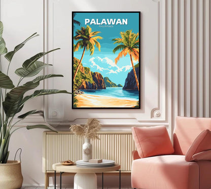 Palawan Poster, Palawan Travel Poster, Palawan Artwork, Home Décor, Palawan Painting, Philippines Poster,, Philippines Wall Art, Palawan
