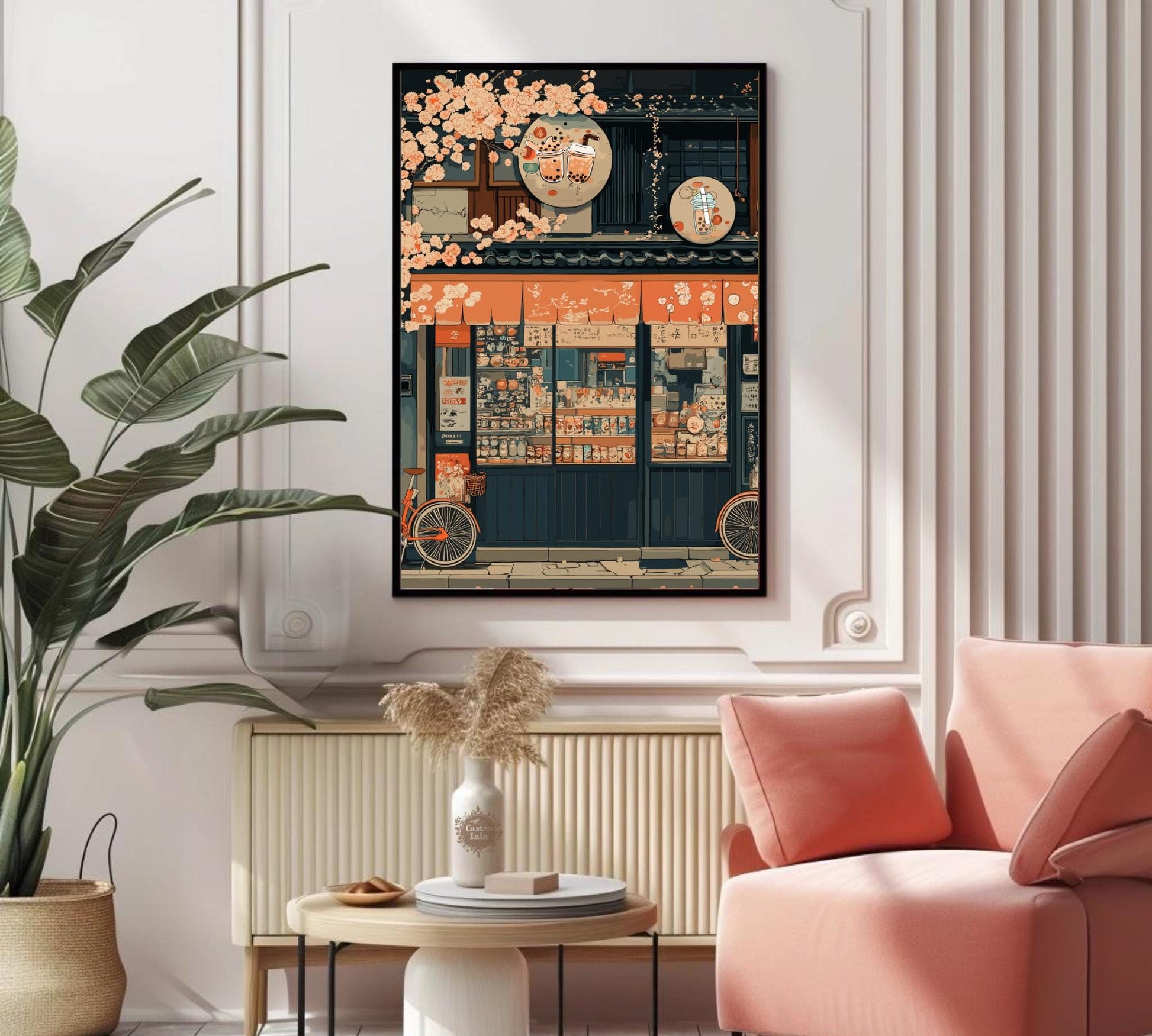 Bubble Tea Shop Poster,  Bubble Tea Shop Japan Print, Bubble Tea Shop Tokyo, Bubble Tea Poster, Home Décor, Boba Tea Art, Japanese Boba Poster, Bubble Tea Shop Art