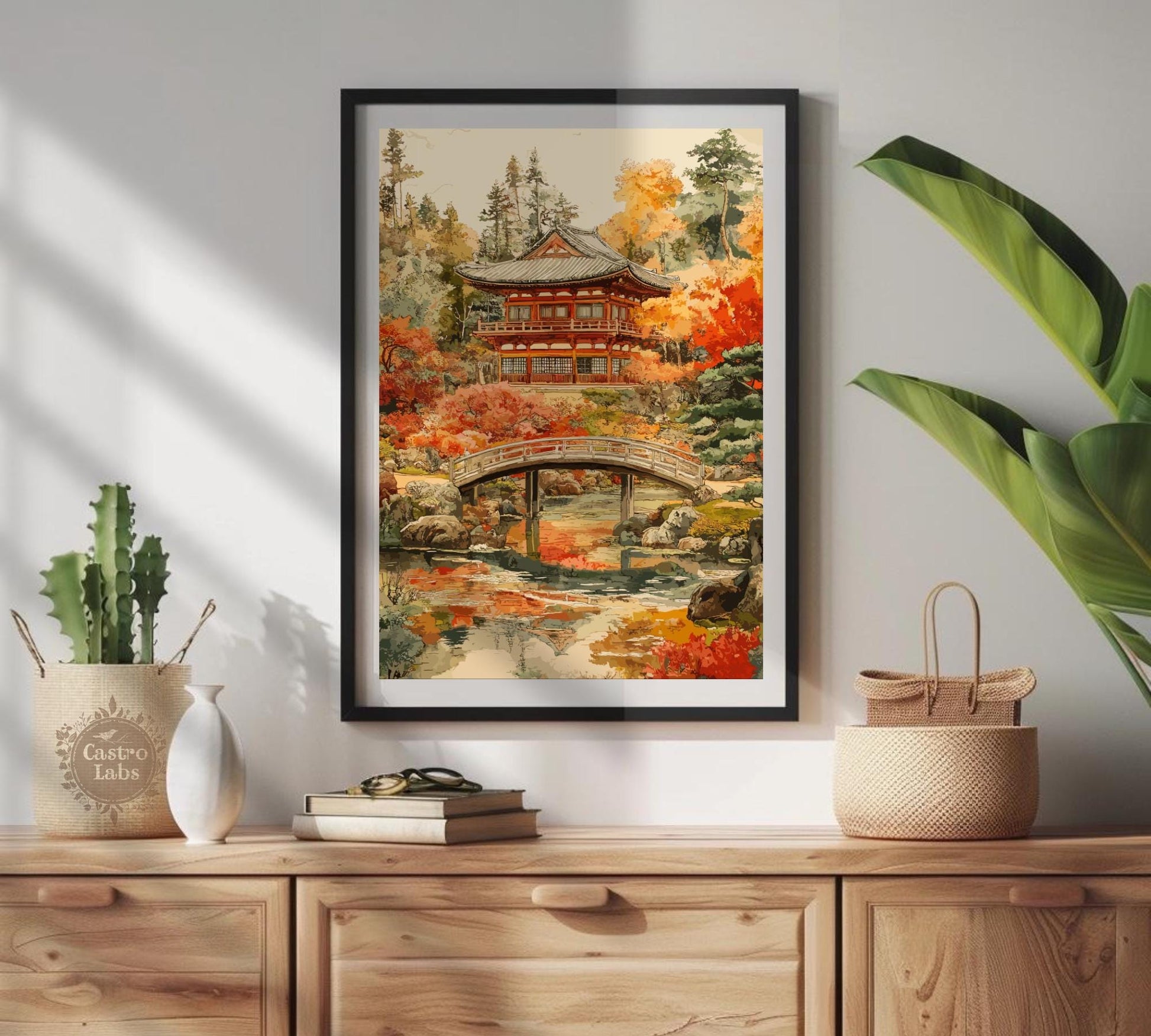 Japanese Tea Garden Poster,  Tea Garden Art, Japan Poster, Home Décor, Japan Art, Japanese Garden Art, Golden Gate Park, Japanese Tea Garden
