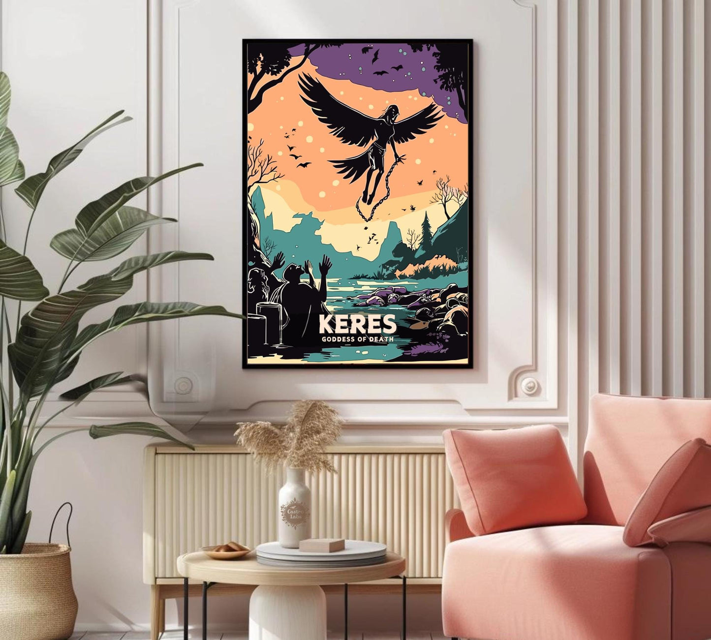 Keres Goddess, Goddess of Death, Fineart, Greek Mythology Keres Print, Greek Goddess, Ancient Greek Art